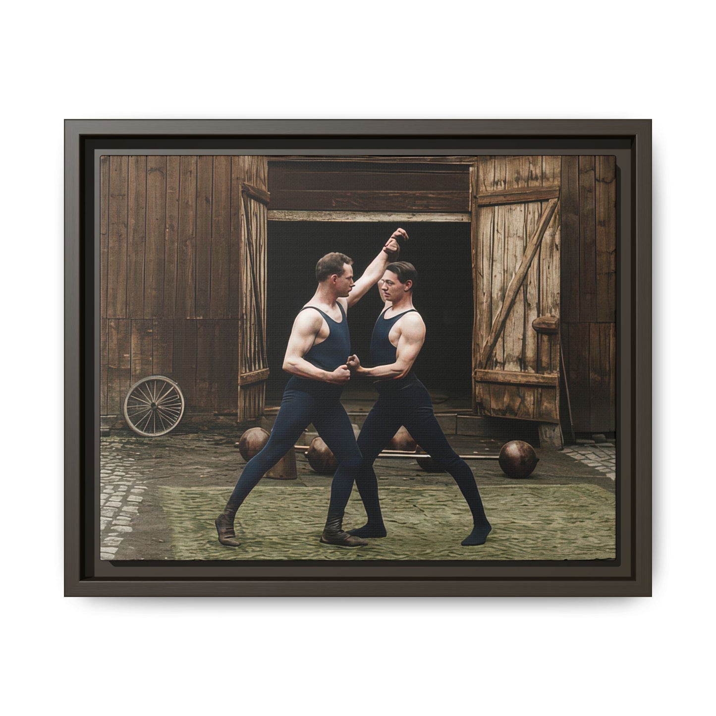 athlétisme 036 | Framed Vintage Photo - Matte Canvas