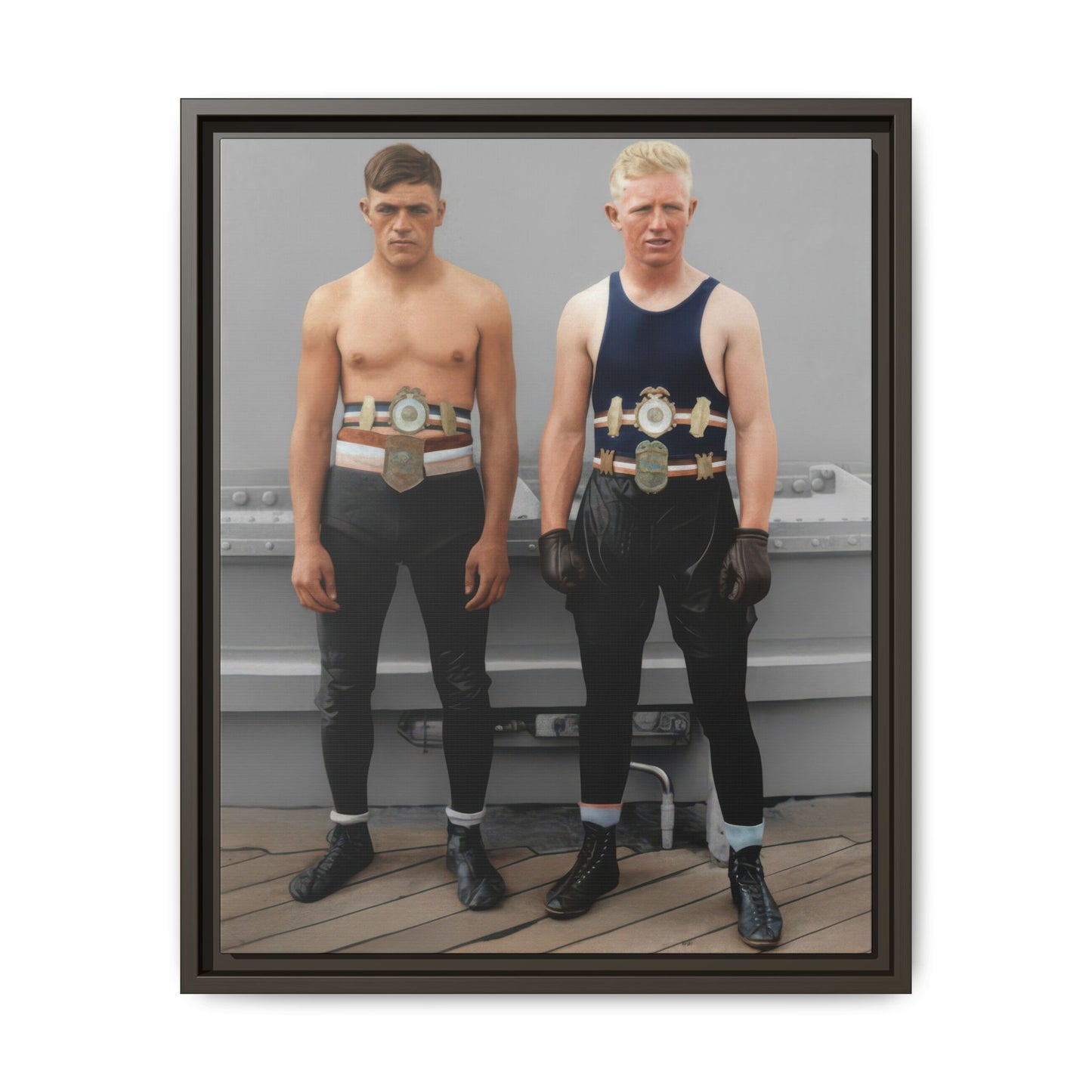 athlétisme 002 | Framed Vintage Photo - Matte Canvas