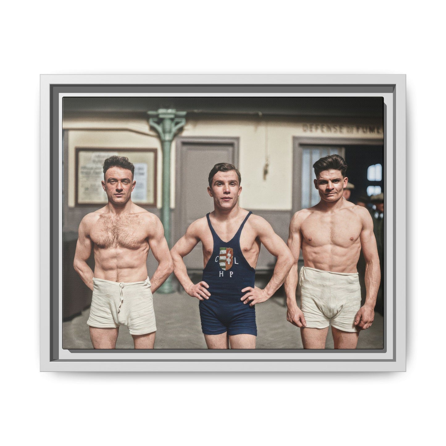 athlétisme 043 | Framed Vintage Photo - Matte Canvas