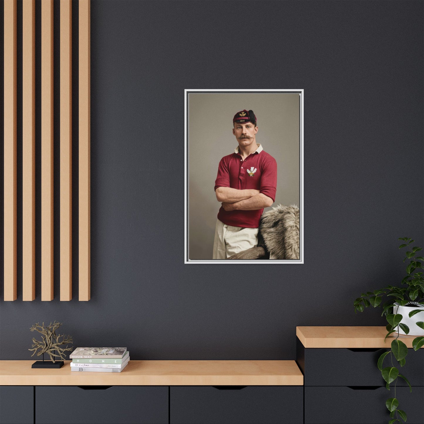 athlétisme 021 | Framed Vintage Photo - Matte Canvas