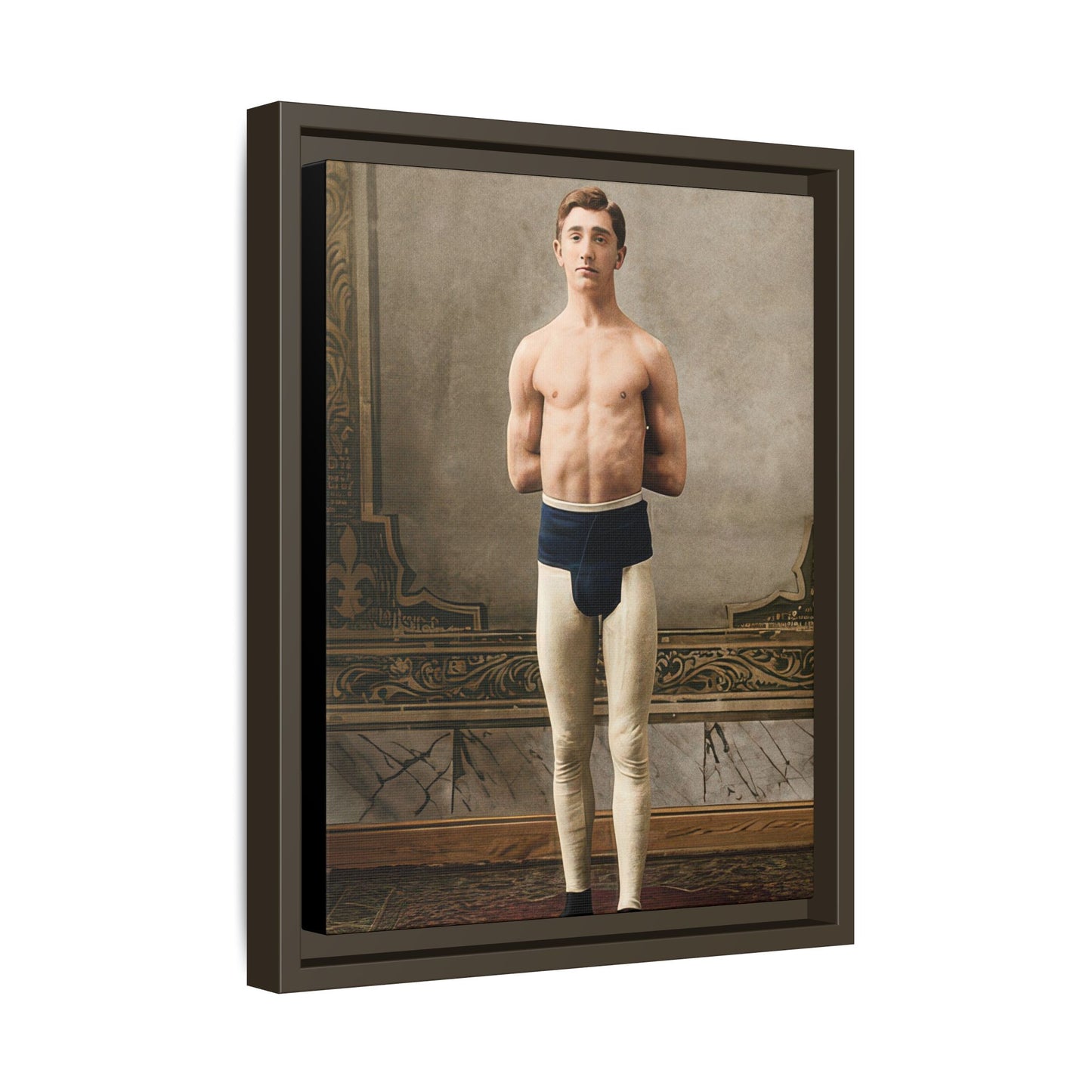 athlétisme 028 | Framed Vintage Photo - Matte Canvas