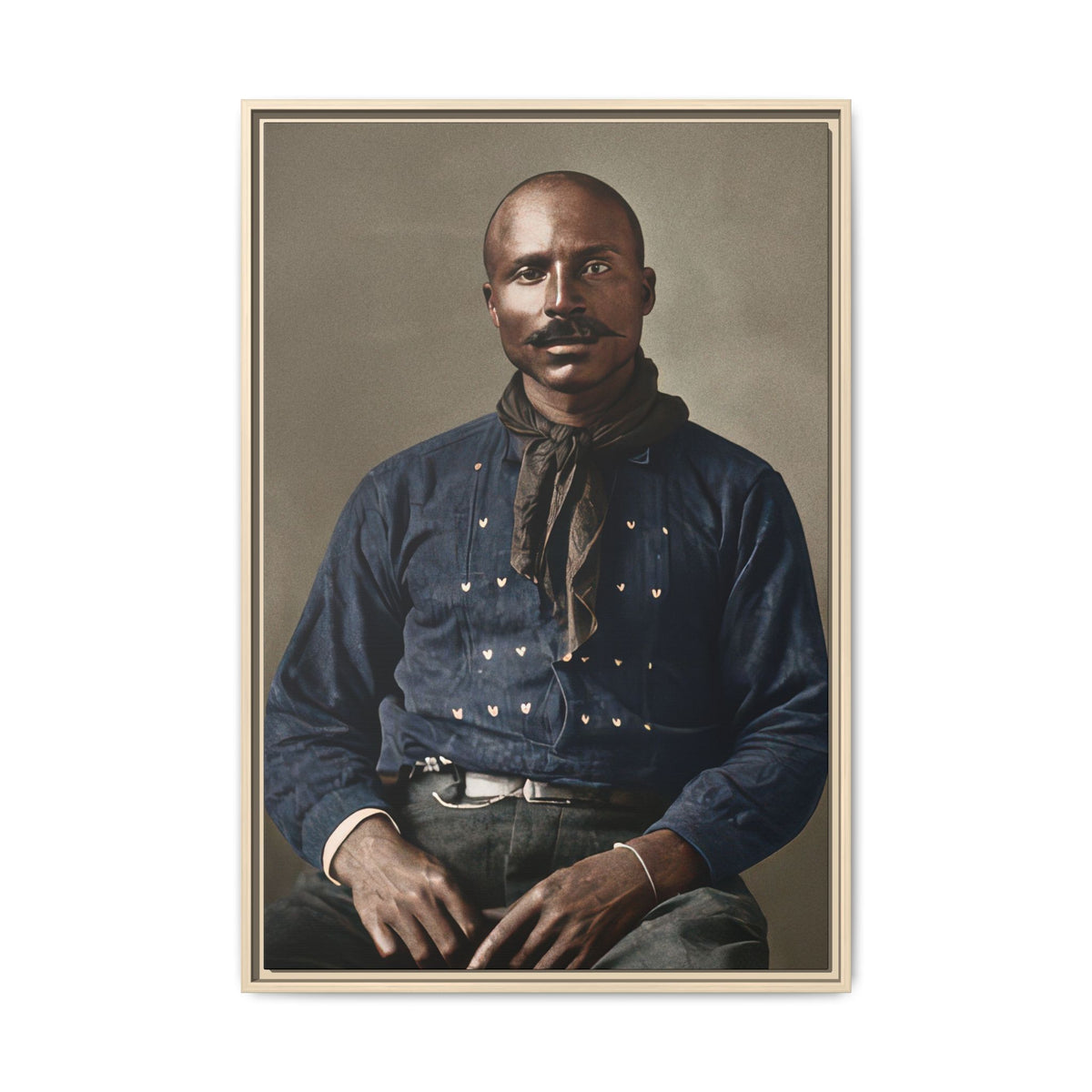 celibataire 017 | Framed Vintage Photo - Matte Canvas