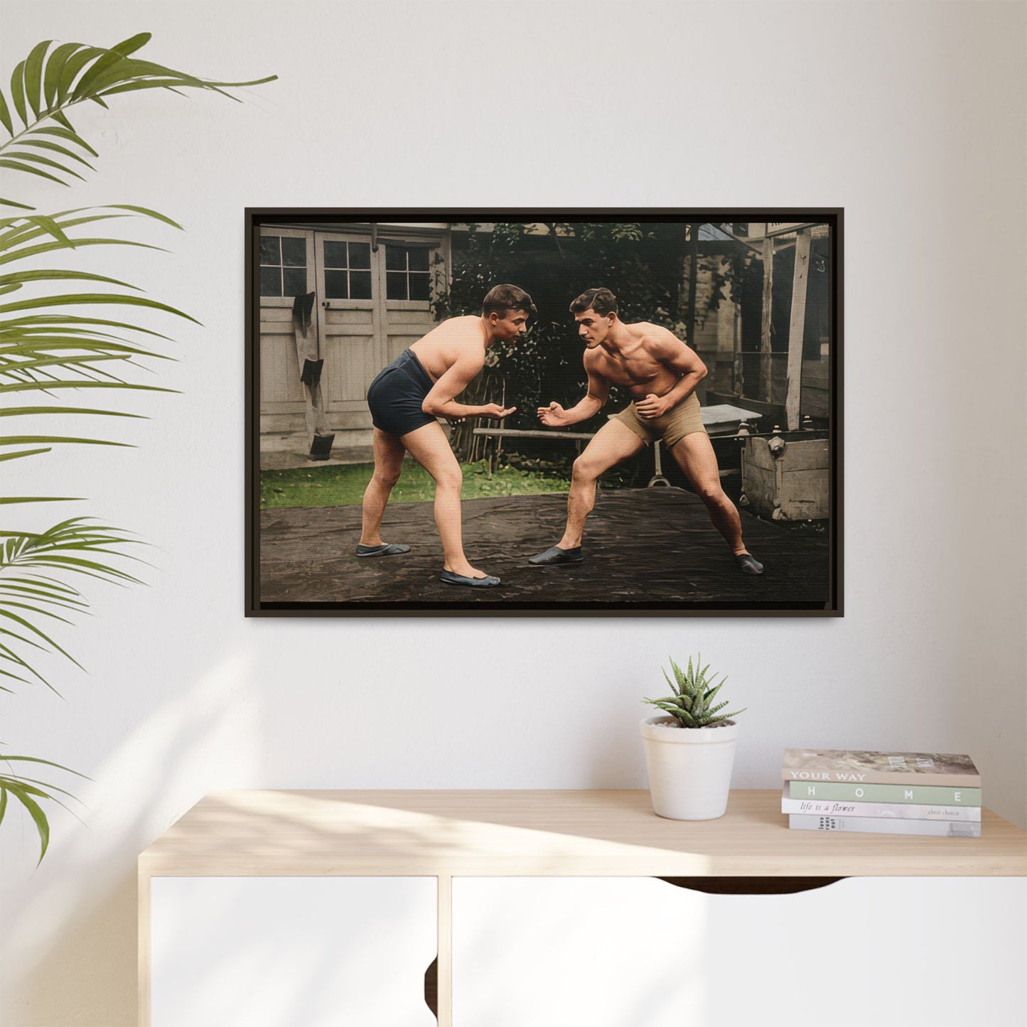 athlétisme 033 | Framed Vintage Photo - Matte Canvas