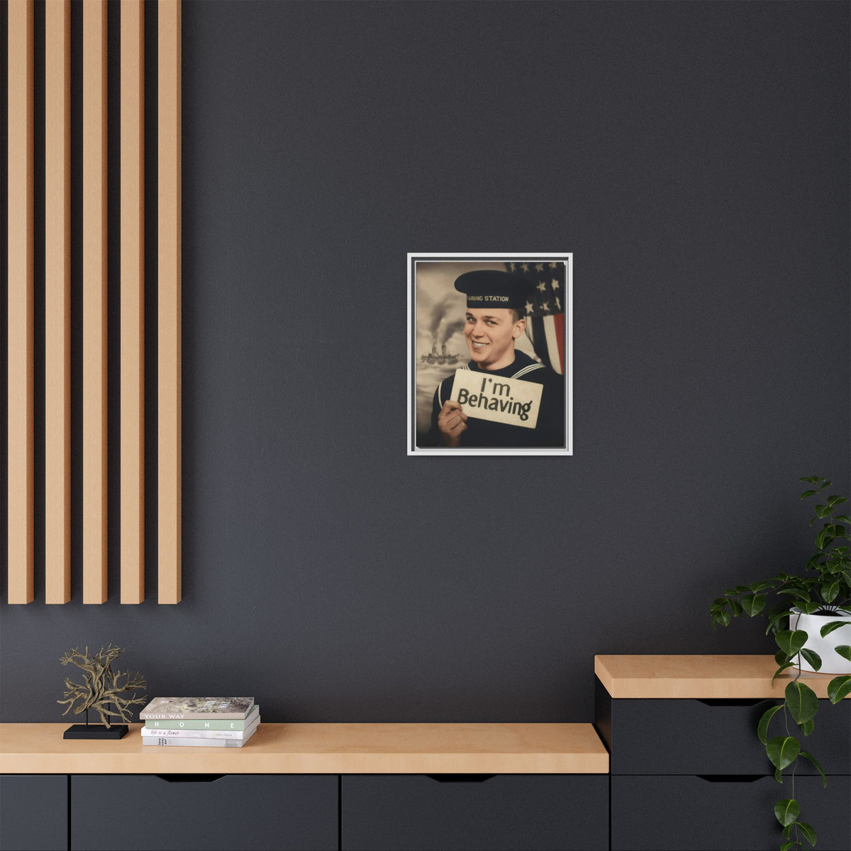 celibataire 002 | Framed Vintage Photo - Matte Canvas