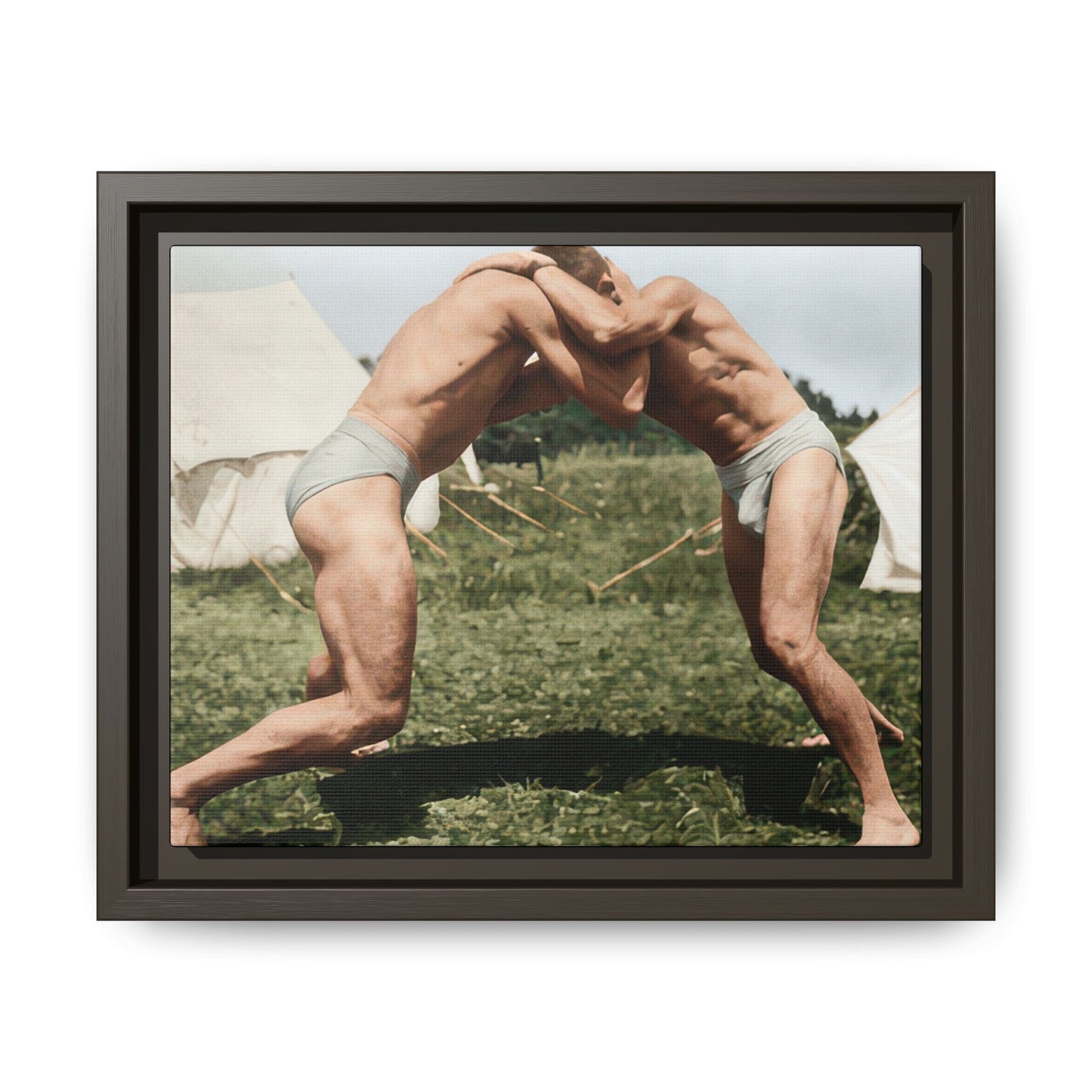athlétisme 019 | Framed Vintage Photo - Matte Canvas