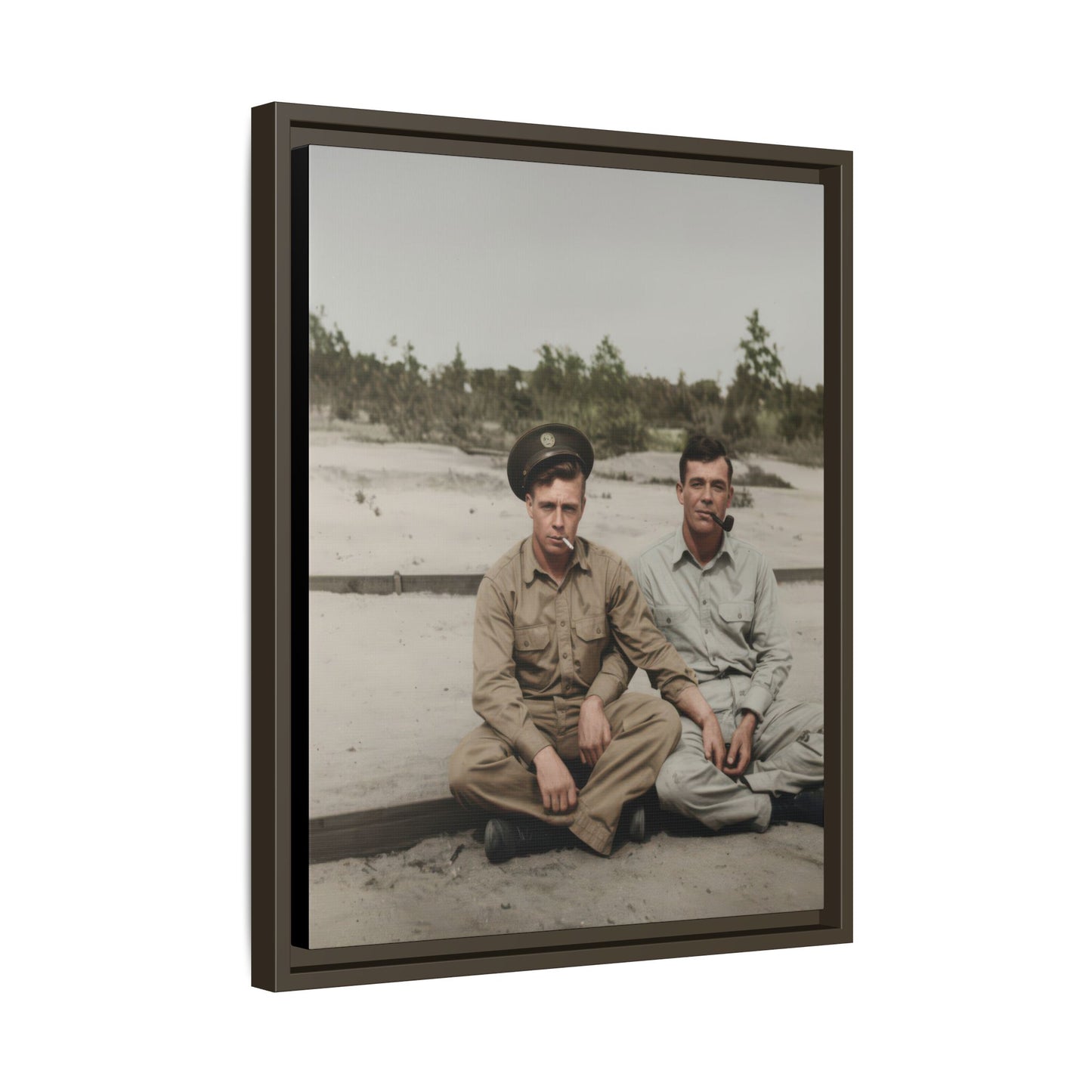 paire 091 | Framed Vintage Photo - Matte Canvas