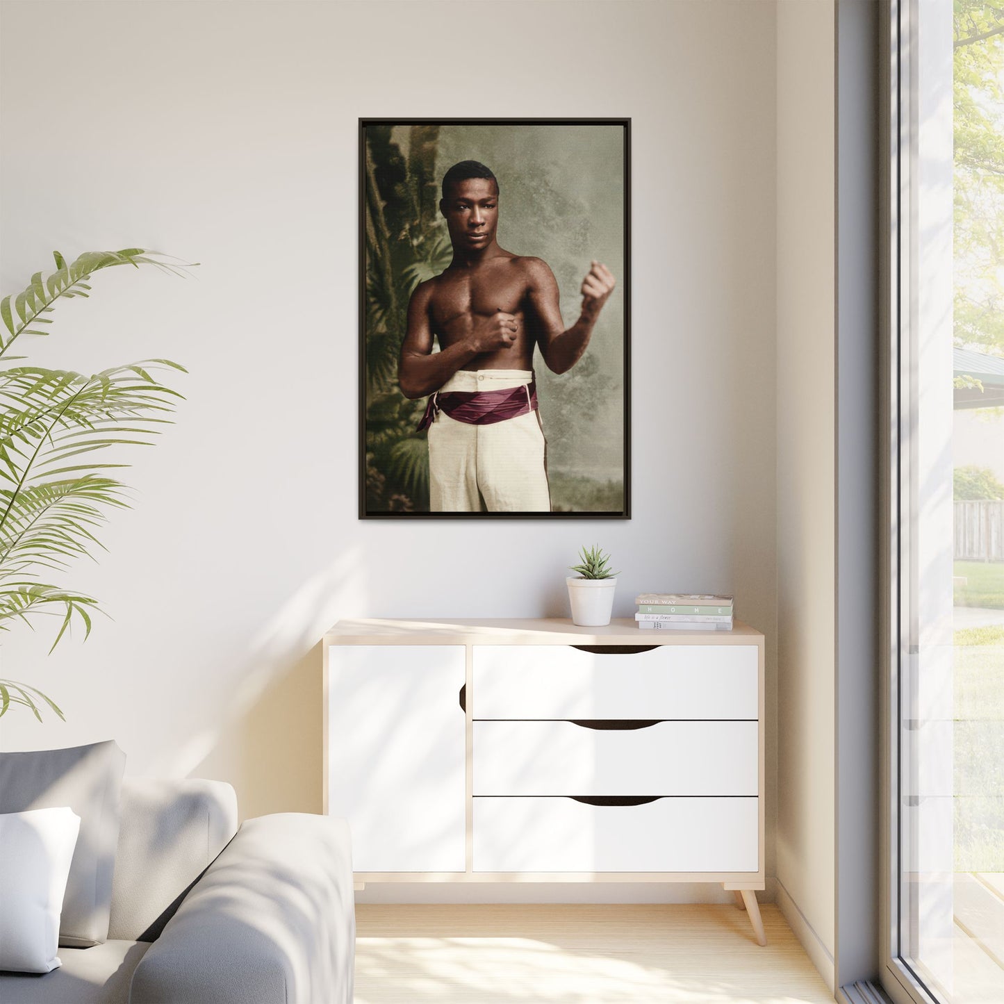 athlétisme 030 | Framed Vintage Photo - Matte Canvas