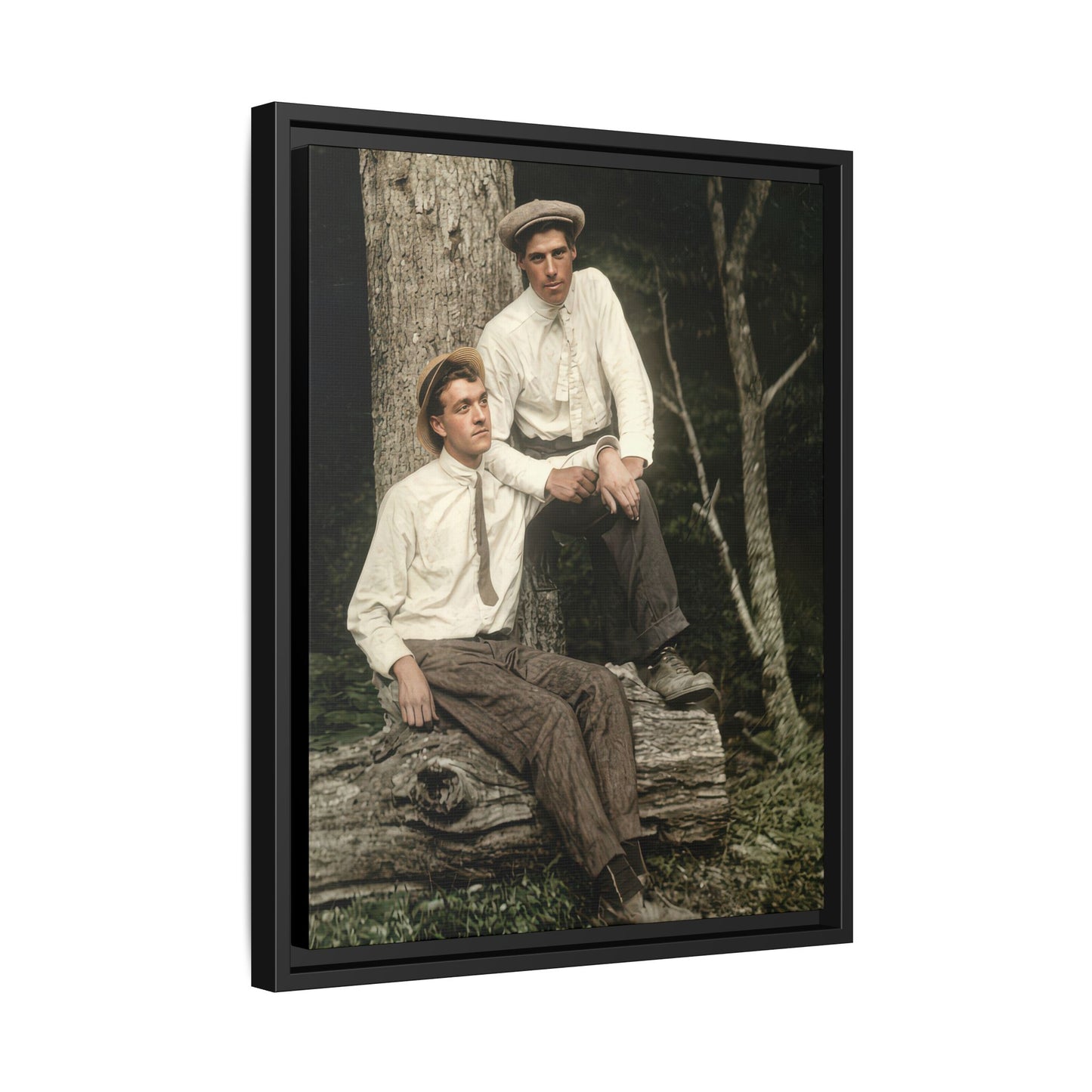 paire 140 | Framed Vintage Photo - Matte Canvas