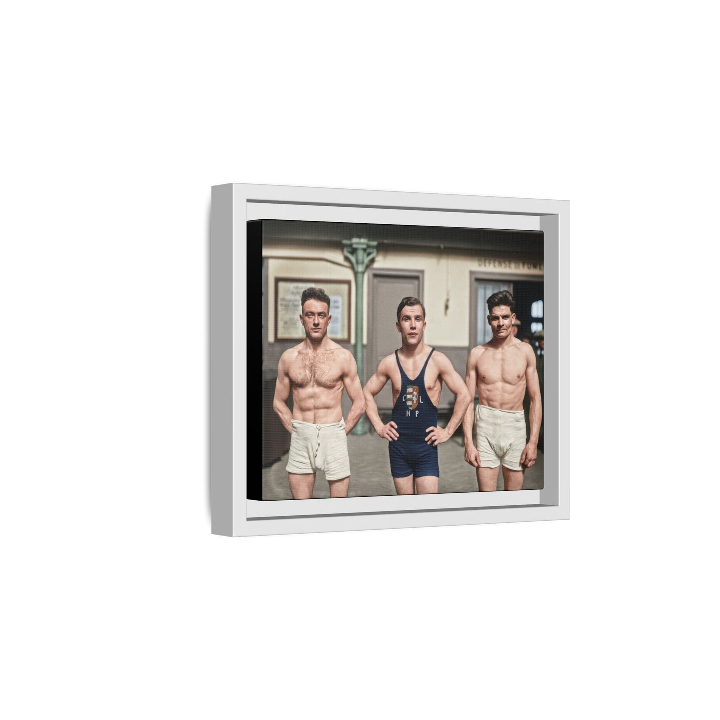 athlétisme 043 | Framed Vintage Photo - Matte Canvas