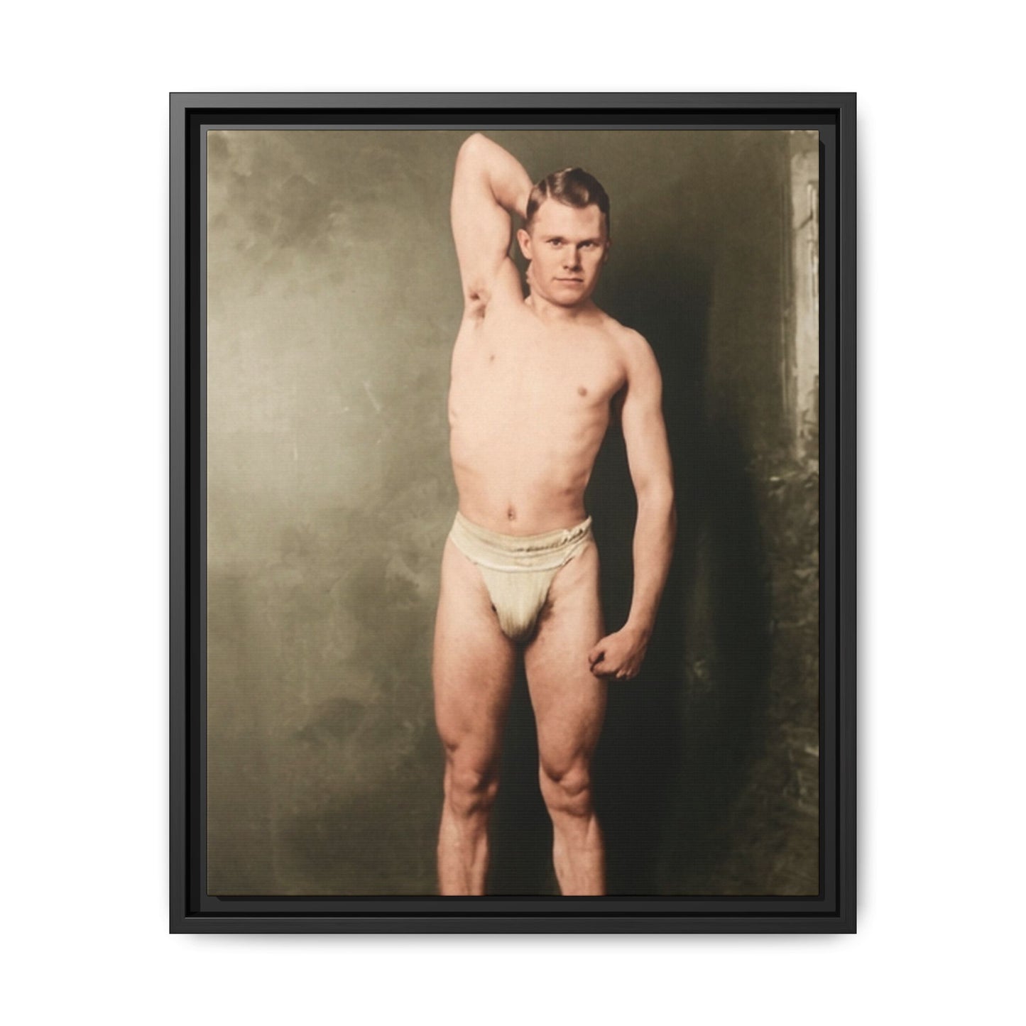 athlétisme 025 | Framed Vintage Photo - Matte Canvas