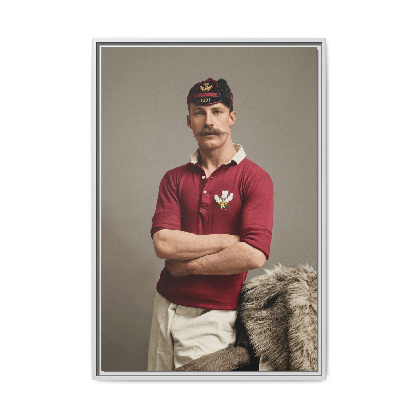 athlétisme 021 | Framed Vintage Photo - Matte Canvas