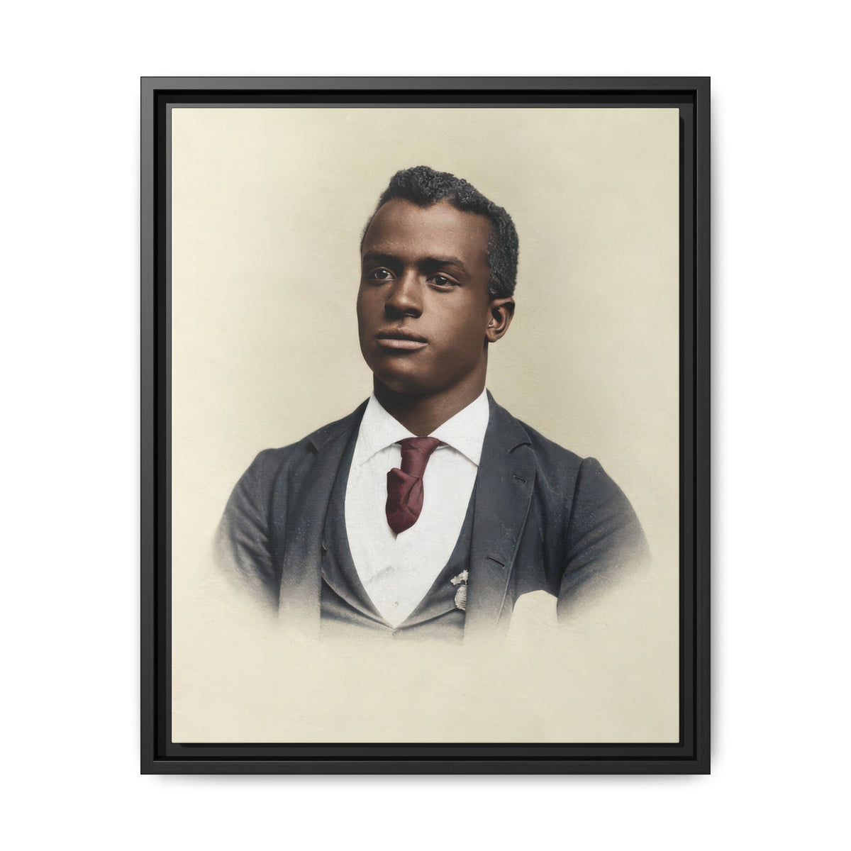 celibataire 027 | Framed Vintage Photo - Matte Canvas