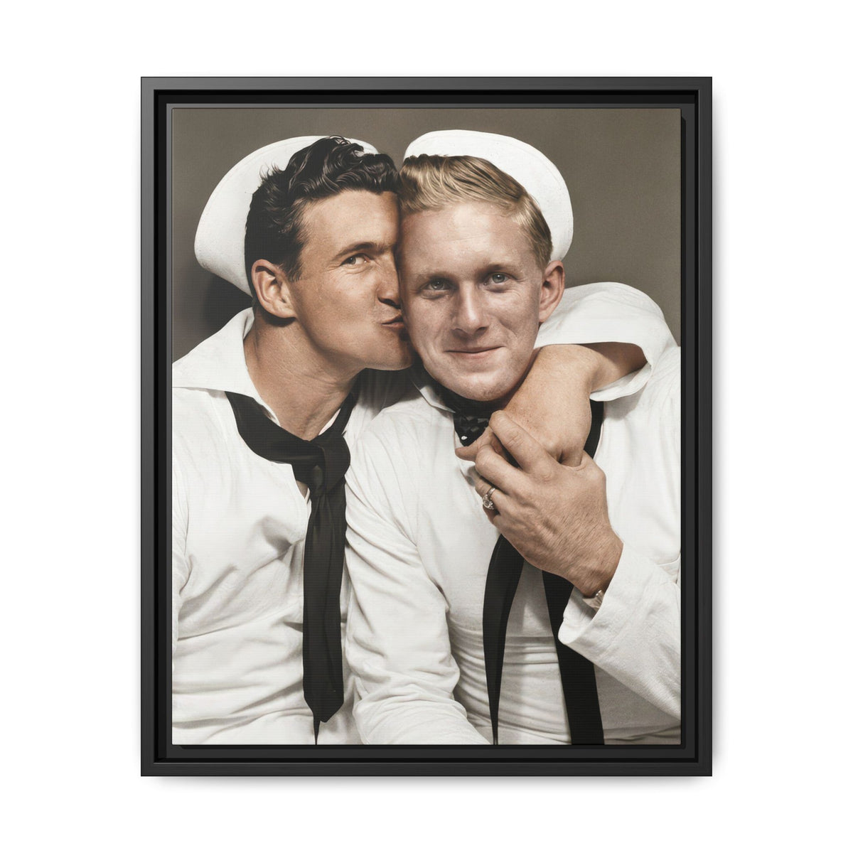 paire 156 | Framed Vintage Photo - Matte Canvas