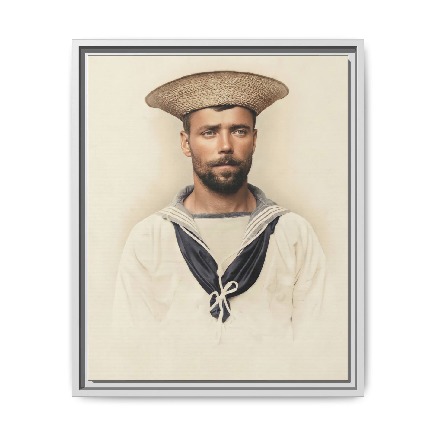 celibataire 020 | Framed Vintage Photo - Matte Canvas