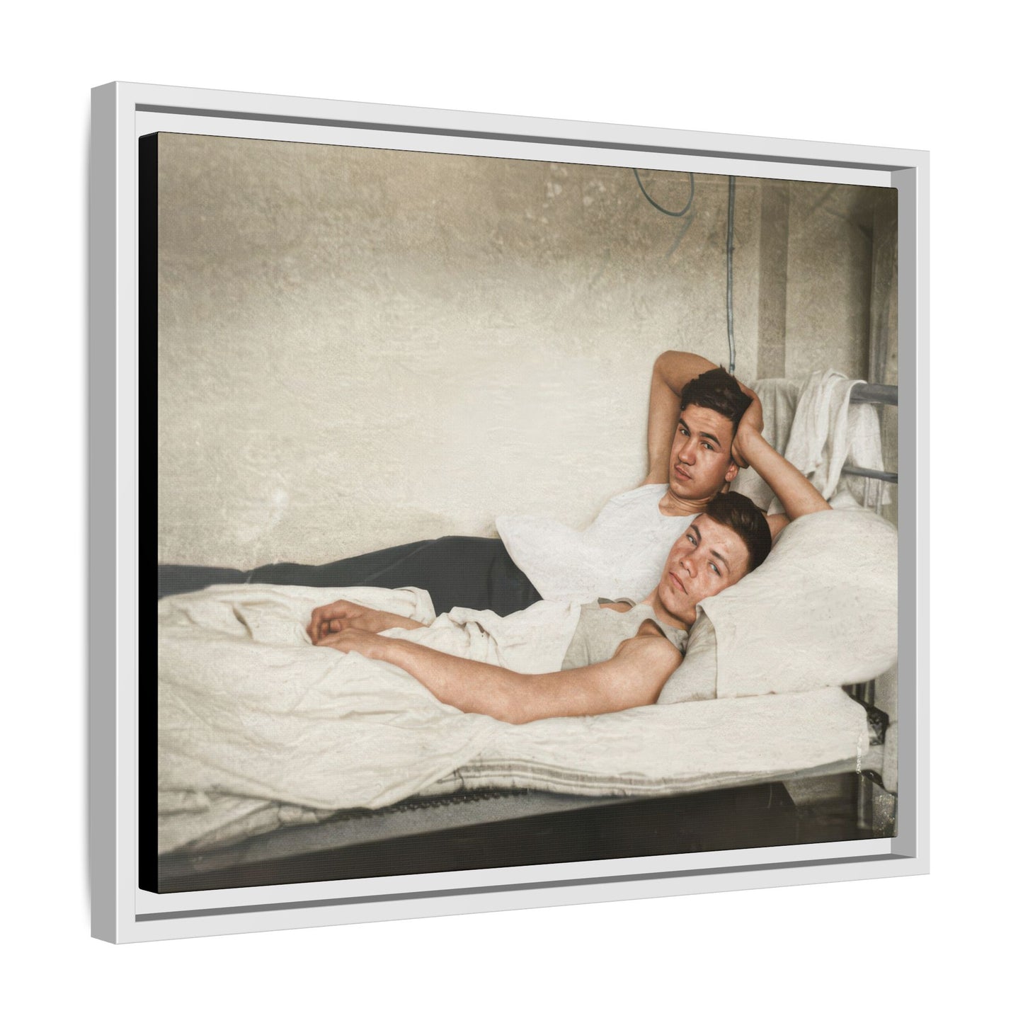 paire 146 | Framed Vintage Photo - Matte Canvas