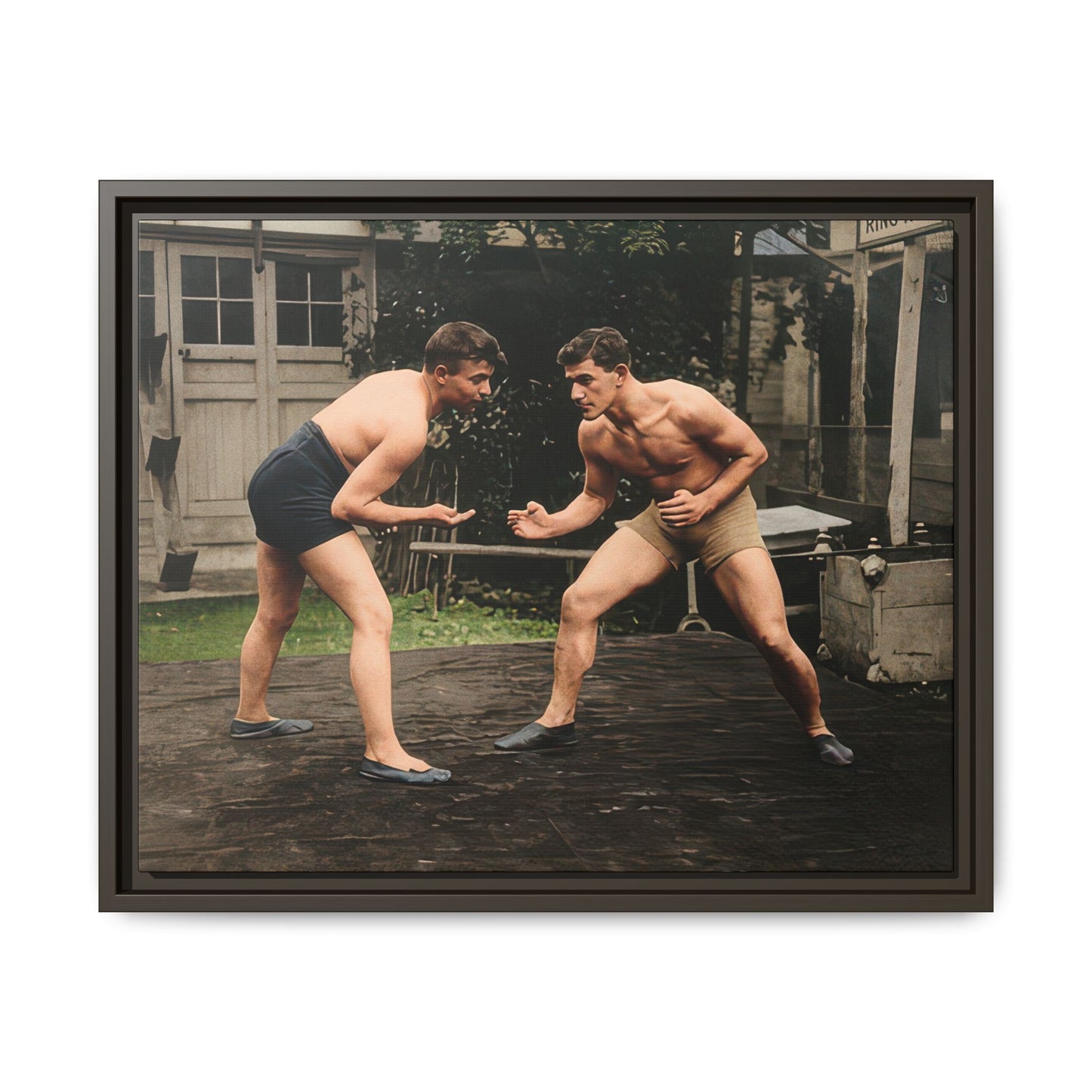 athlétisme 033 | Framed Vintage Photo - Matte Canvas