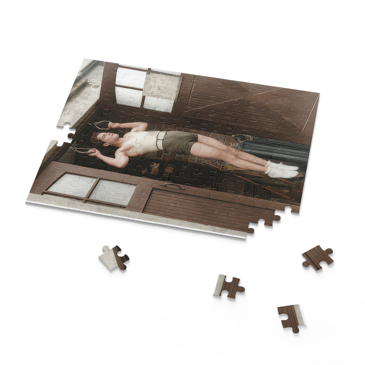 Vintage Gymnastic Rings Jigsaw Puzzle | LGBTQ+ Heritage | athlétisme 031