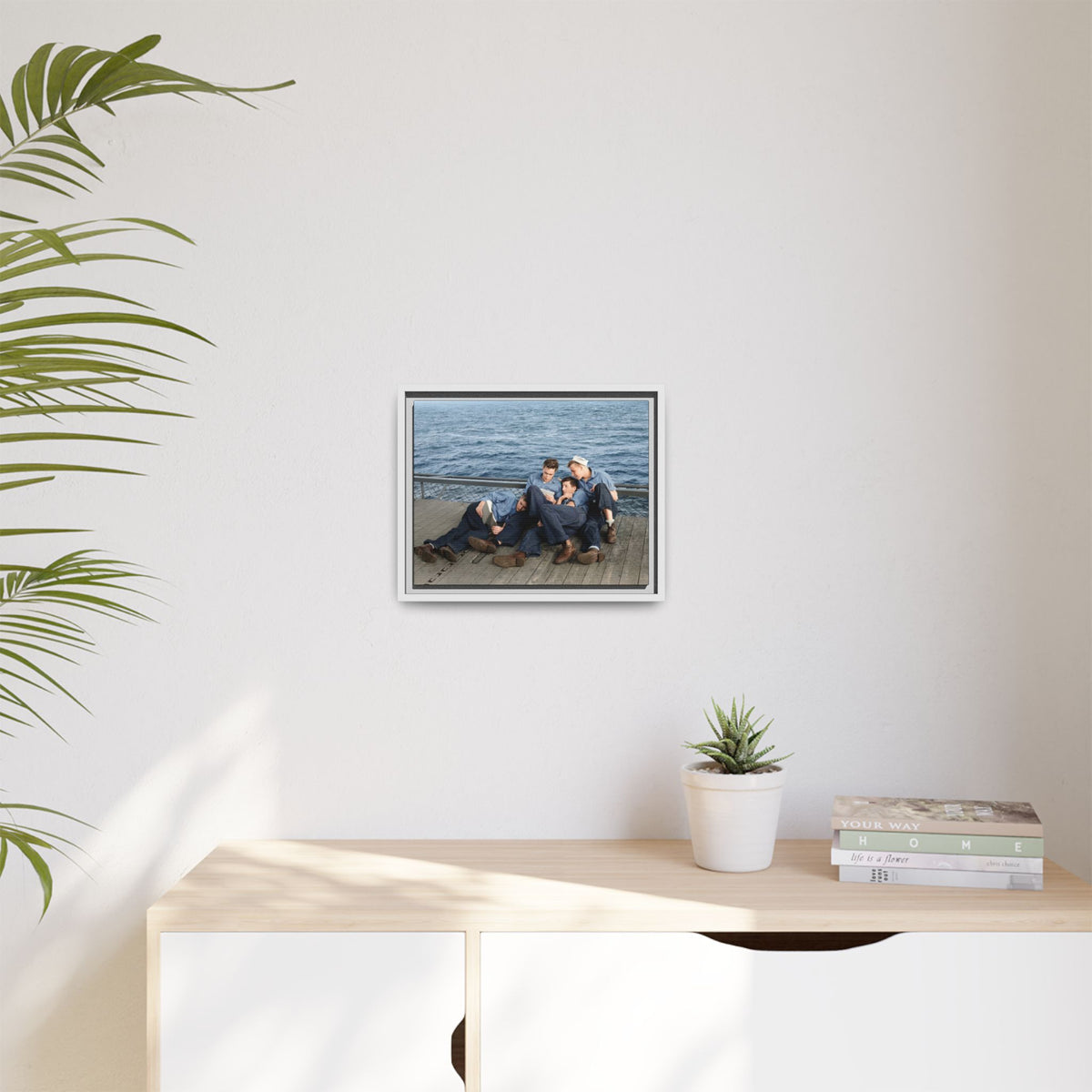 hommes 025 | Framed Vintage Photo - Matte Canvas