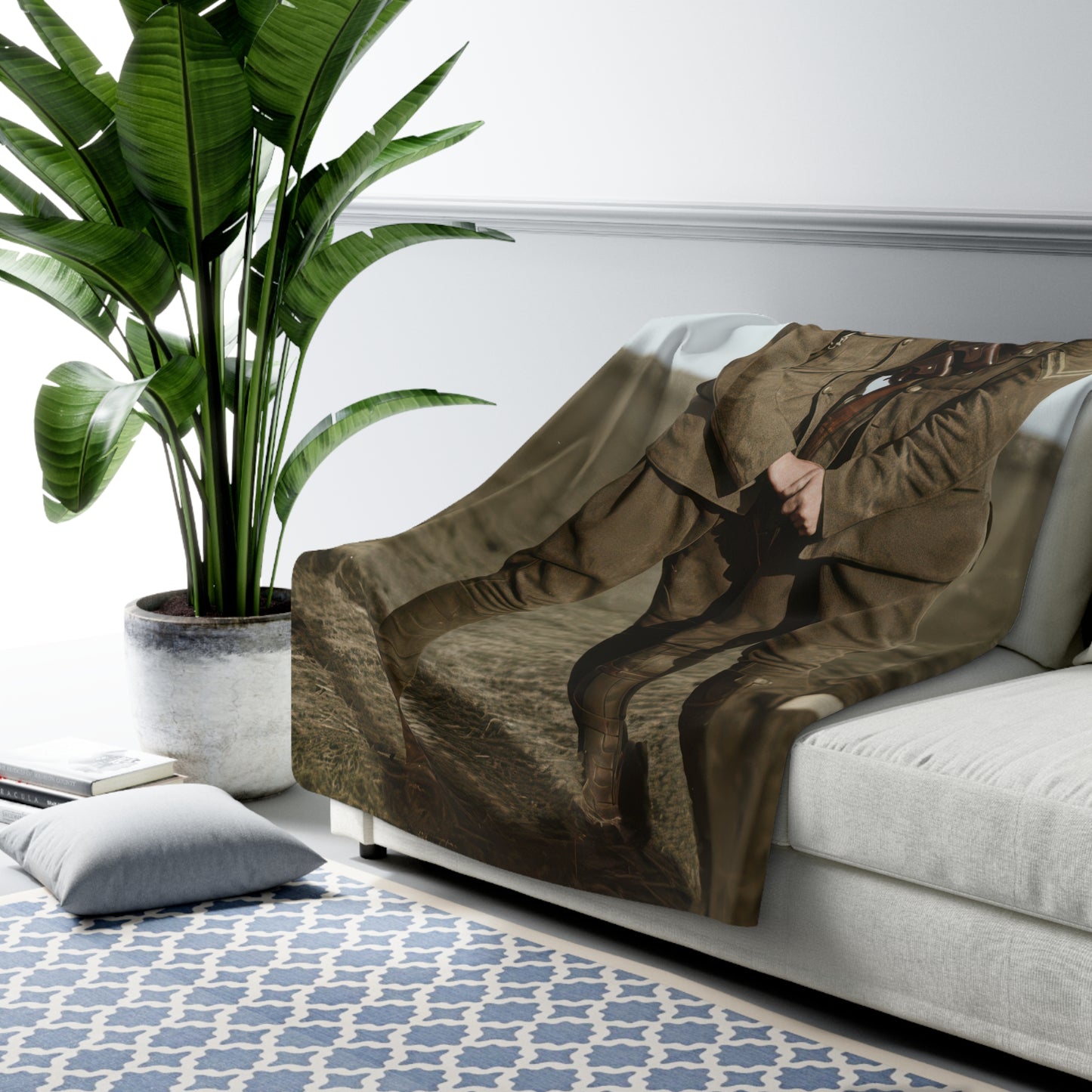 Heirloom Sherpa Blanket – paire 021 Premium fleece throw · 50x60, 60x80