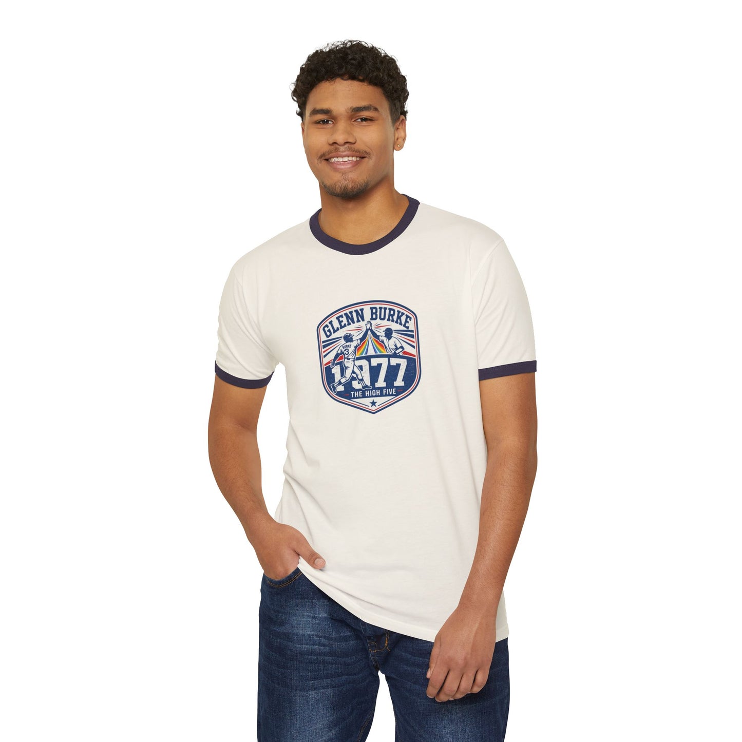 Glenn Burke 1977 | The High Five Vintage Baseball Tee – LGBTQ Sports History Shirt