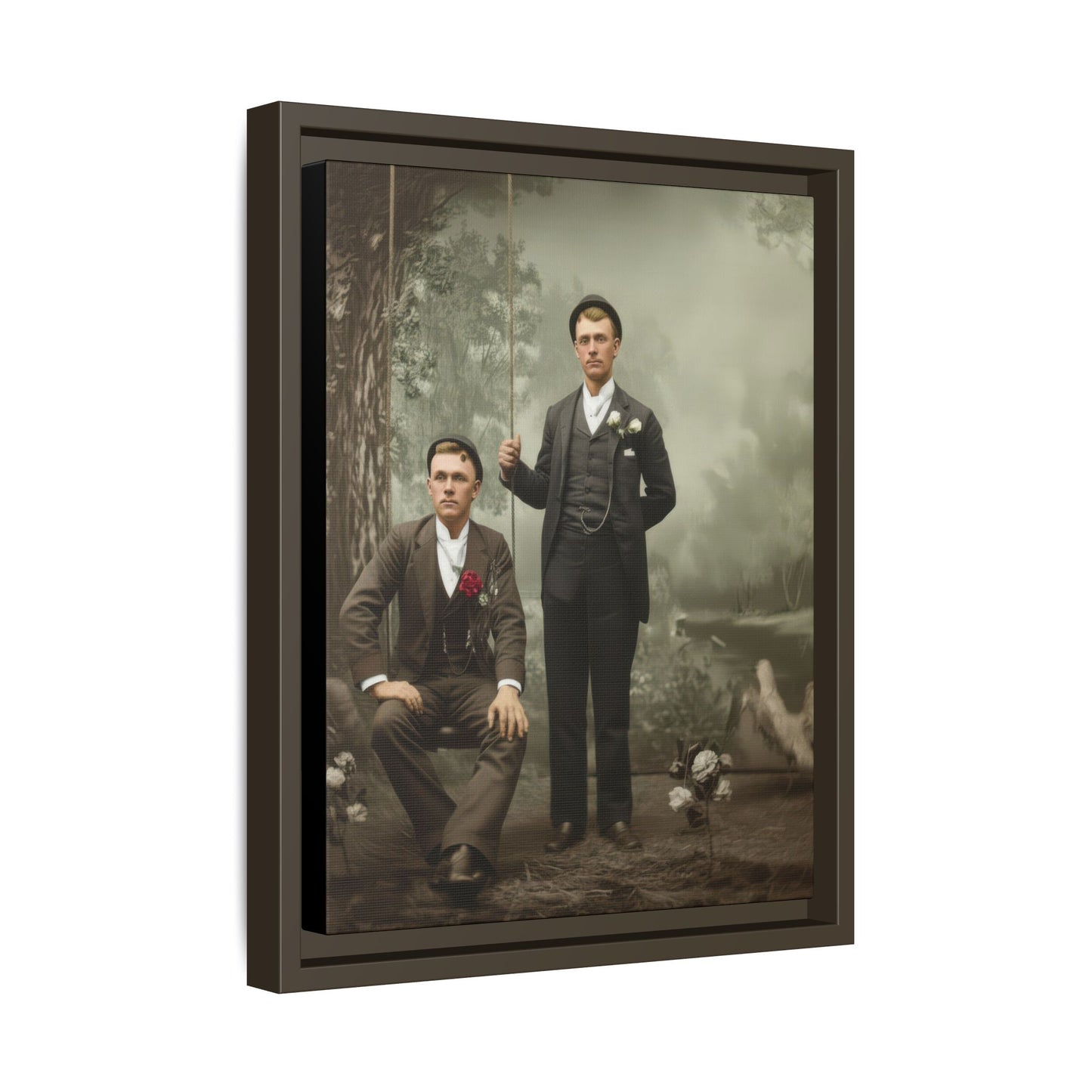 paire 008 | Framed Vintage Photo - Matte Canvas