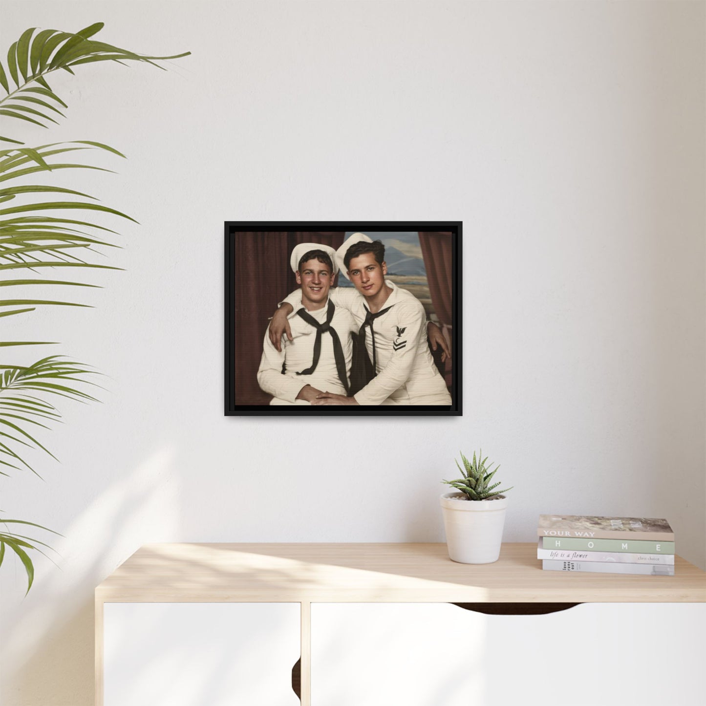 paire 050 | Framed Vintage Photo - Matte Canvas