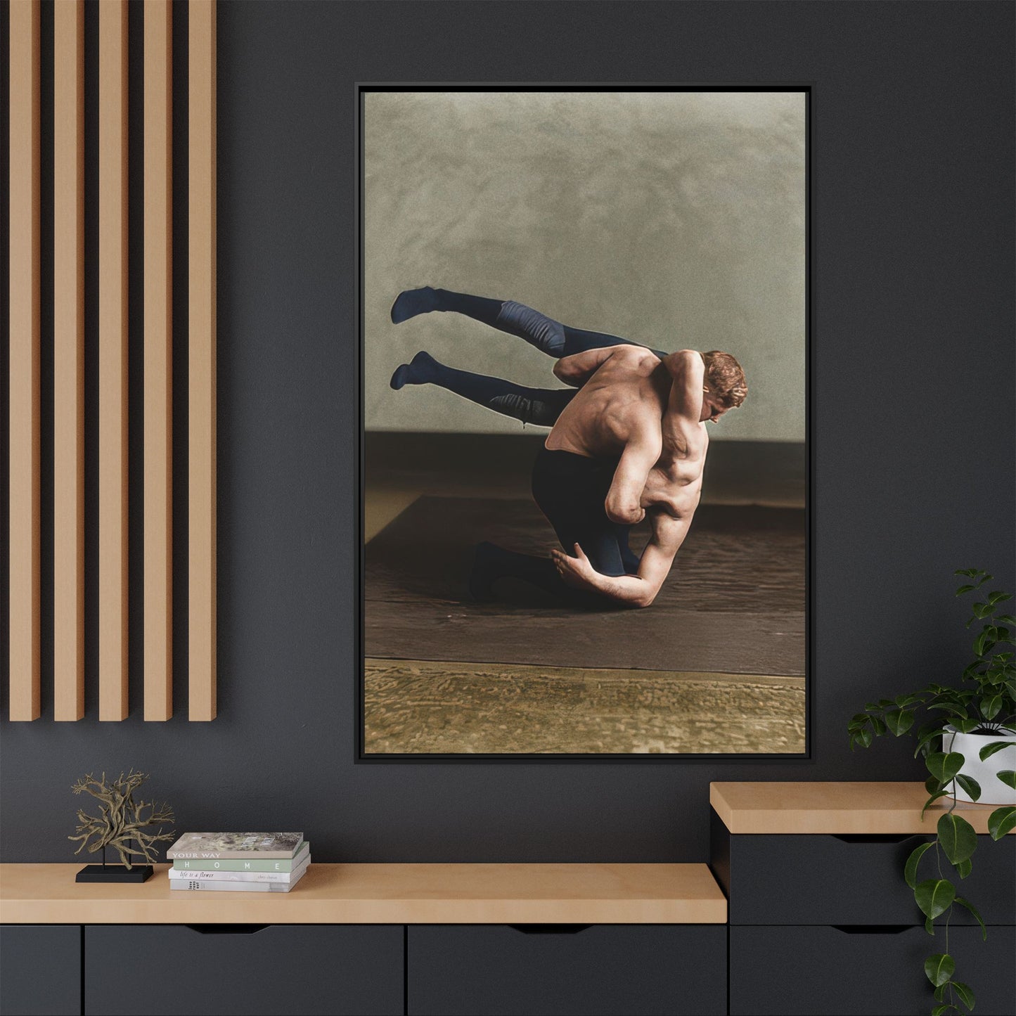 athlétisme 026 | Framed Vintage Photo - Matte Canvas