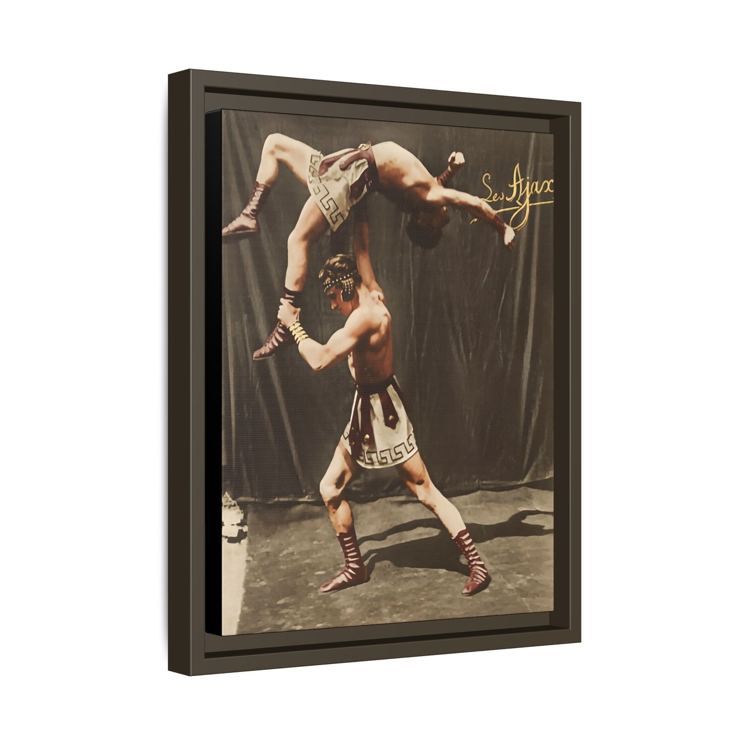 athlétisme 012 | Framed Vintage Photo - Matte Canvas