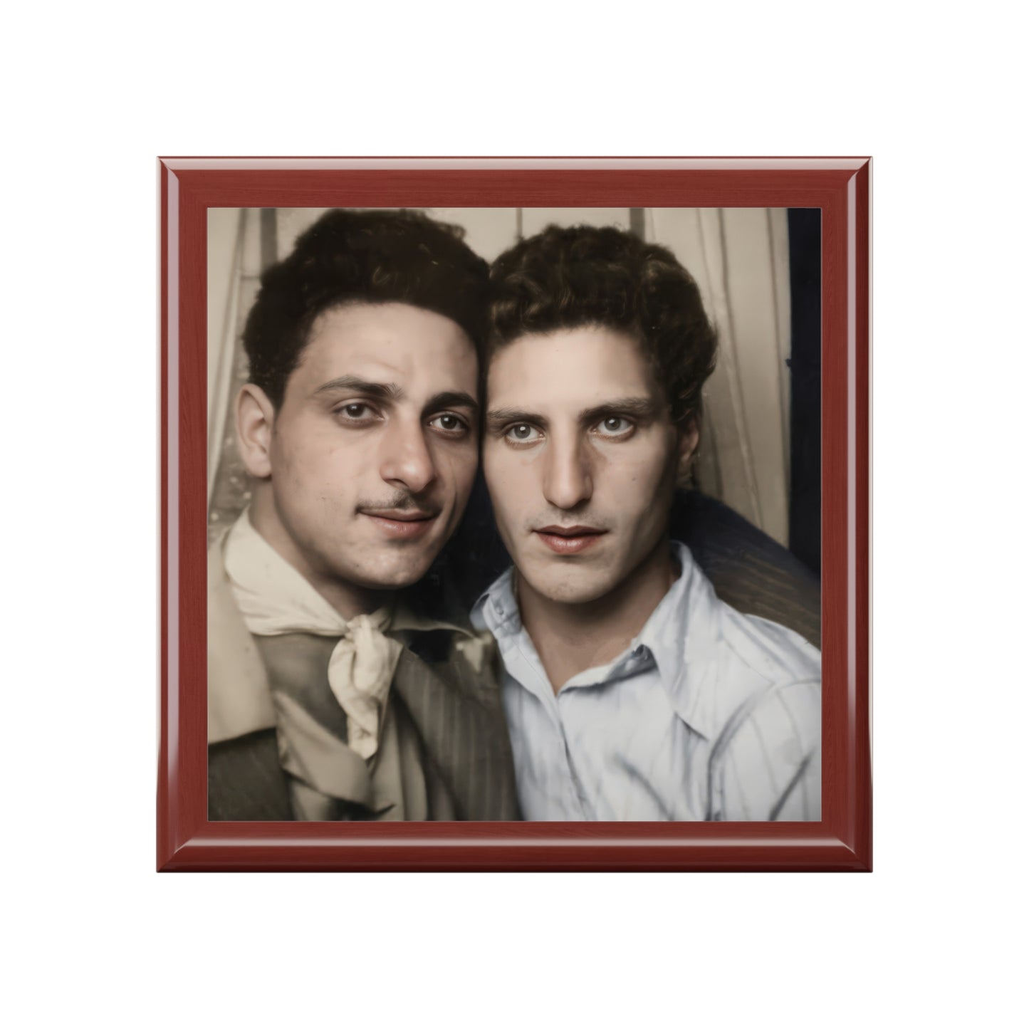 Photobooth Photo Jewelry Box – Vintage Portrait Keepsake