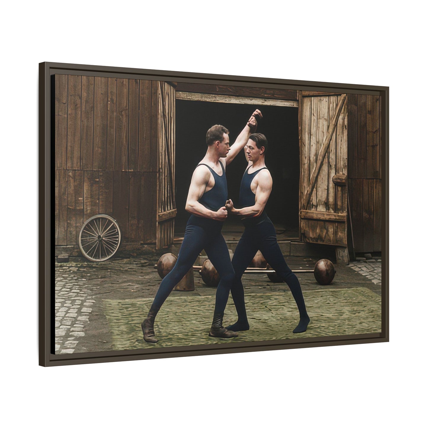 athlétisme 036 | Framed Vintage Photo - Matte Canvas