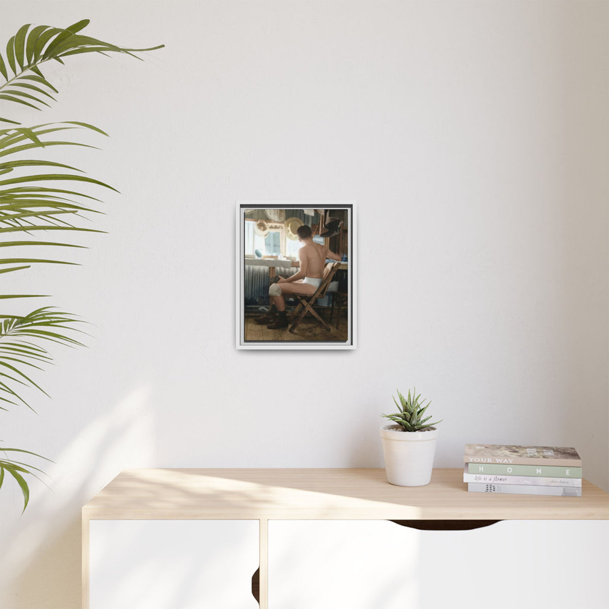 celibataire 022 | Framed Vintage Photo - Matte Canvas