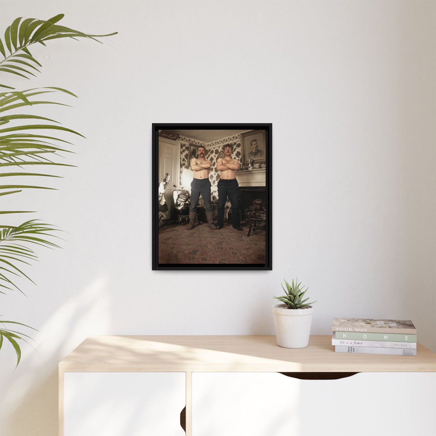 athlétisme 001 | Framed Vintage Photo - Matte Canvas