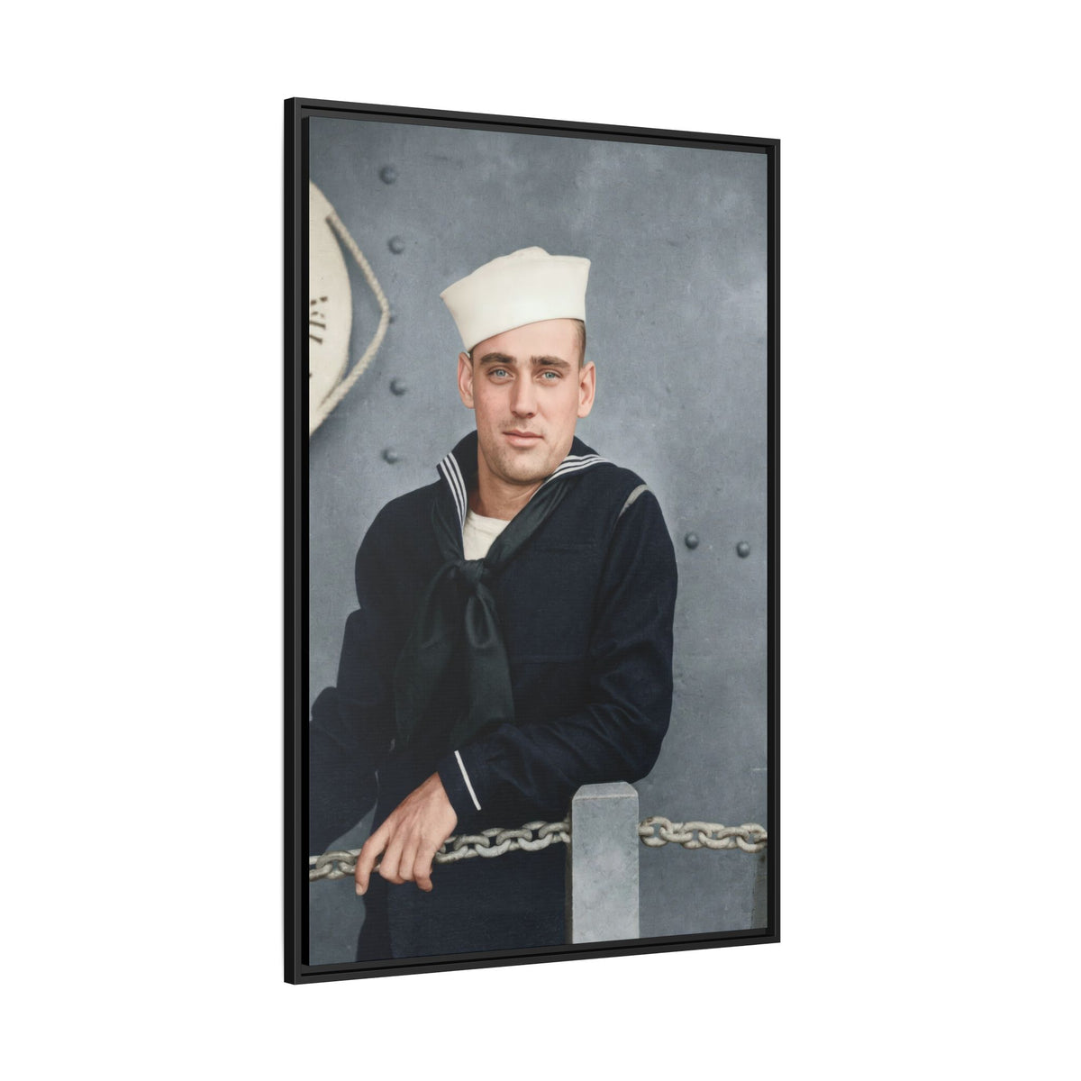 celibataire 023 | Framed Vintage Photo - Matte Canvas