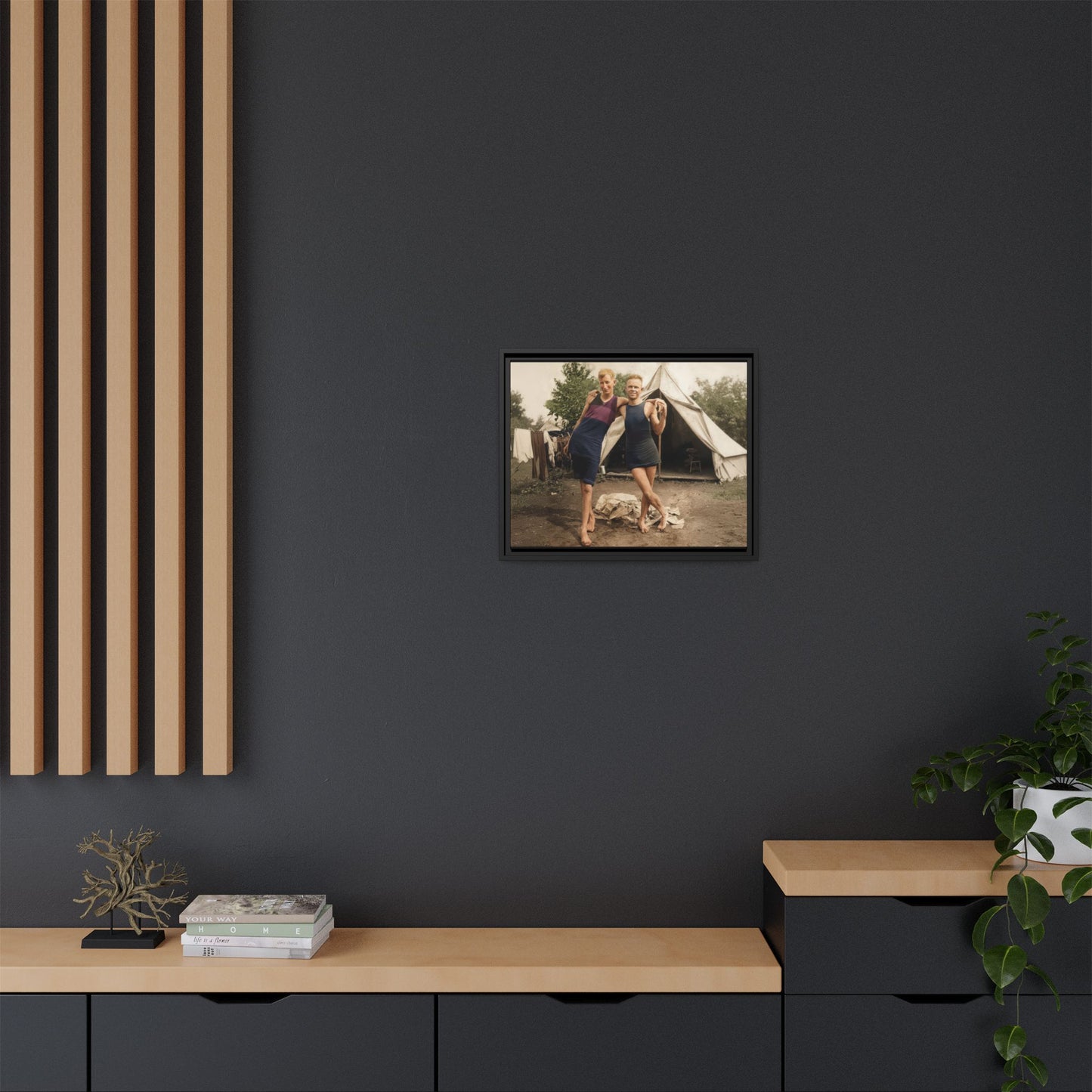 nager 040 | Framed Vintage Photo - Matte Canvas