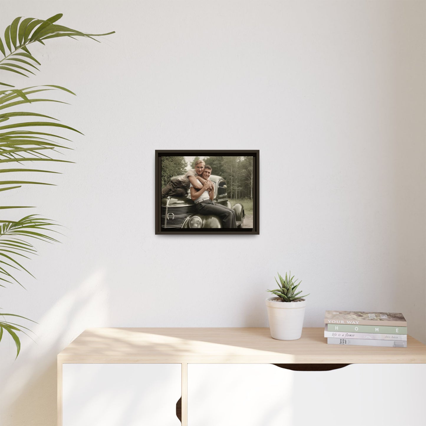 paire 045 | Framed Vintage Photo - Matte Canvas