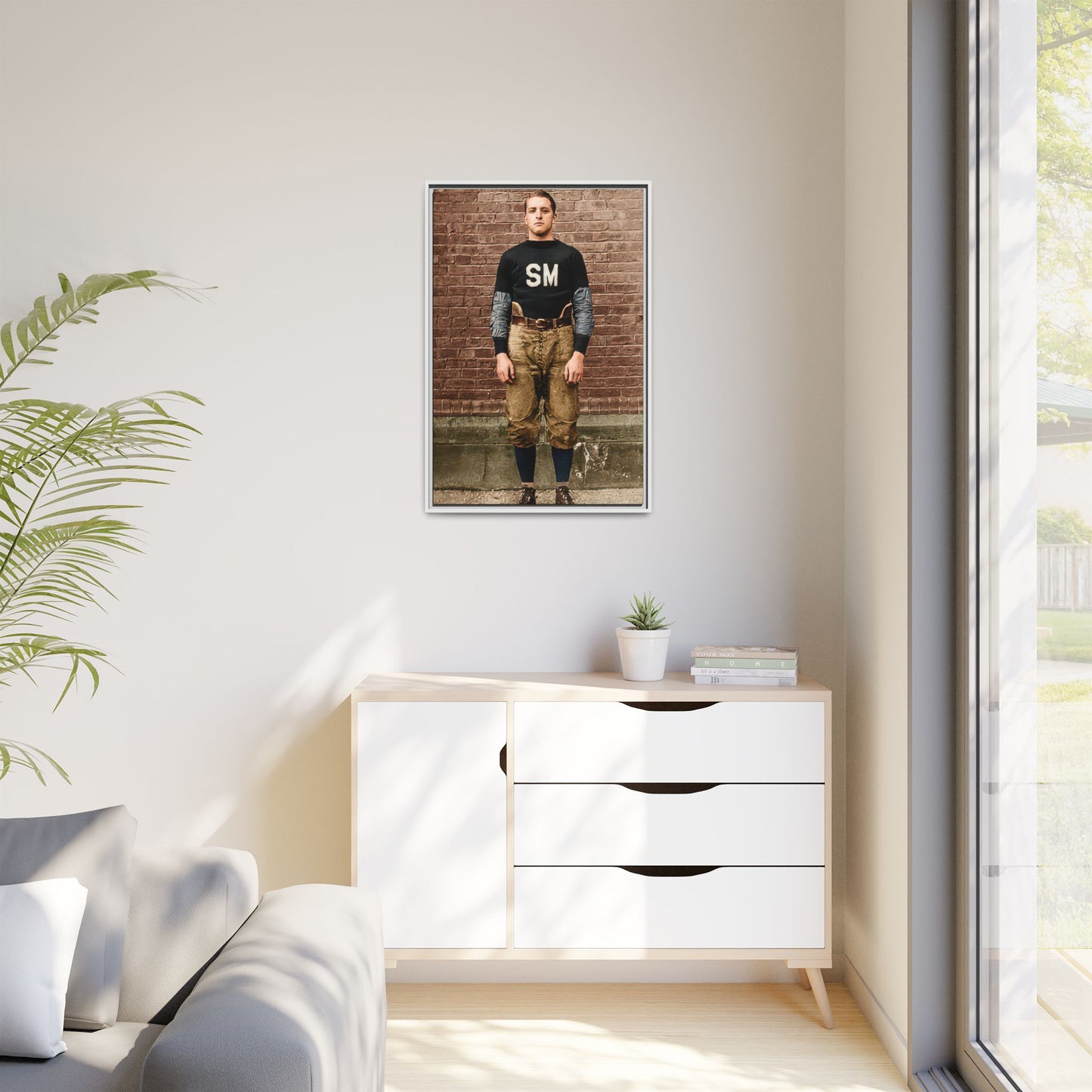 athlétisme 040 | Framed Vintage Photo - Matte Canvas