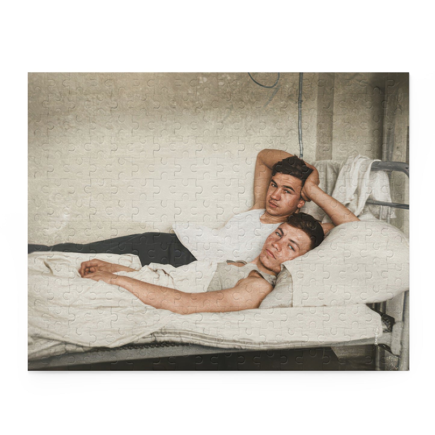 Quiet Barracks Companions | Restored Historical Jigsaw Puzzle | paire 146