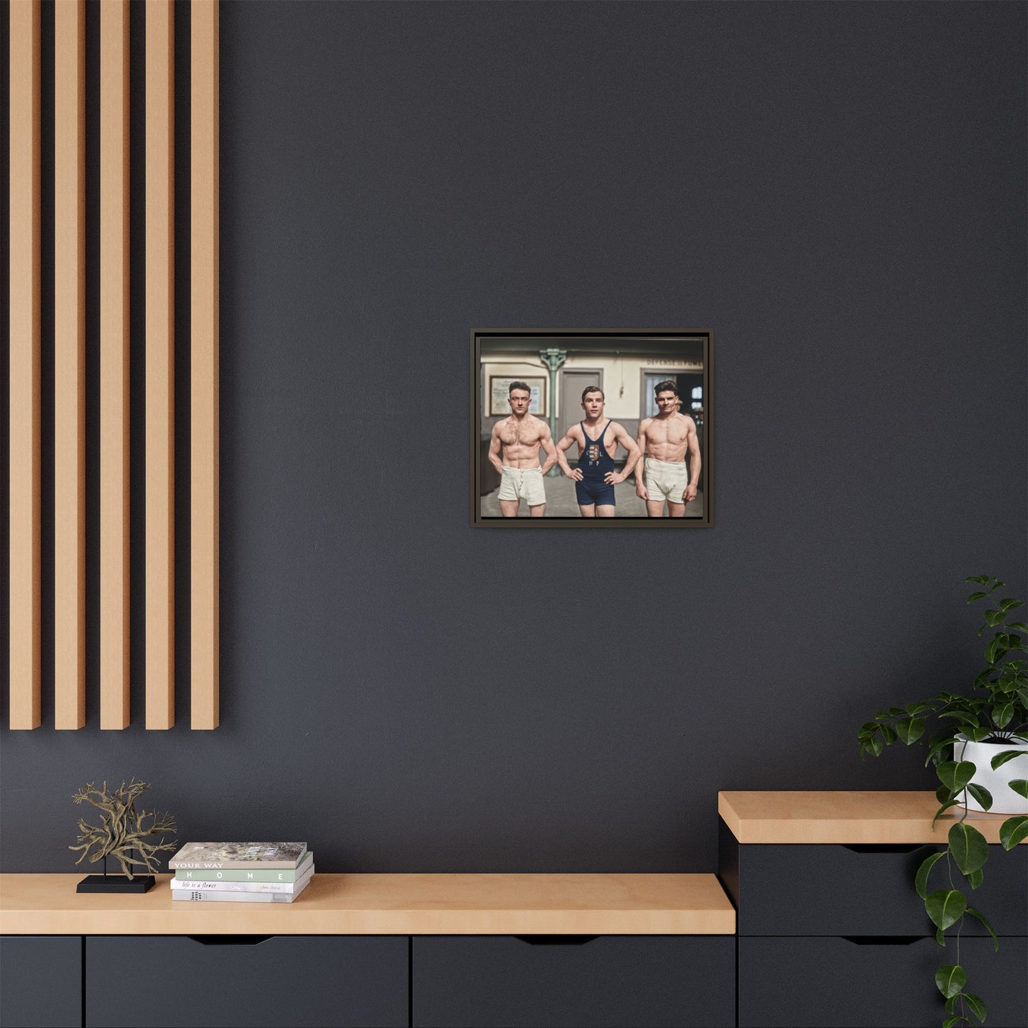 athlétisme 043 | Framed Vintage Photo - Matte Canvas