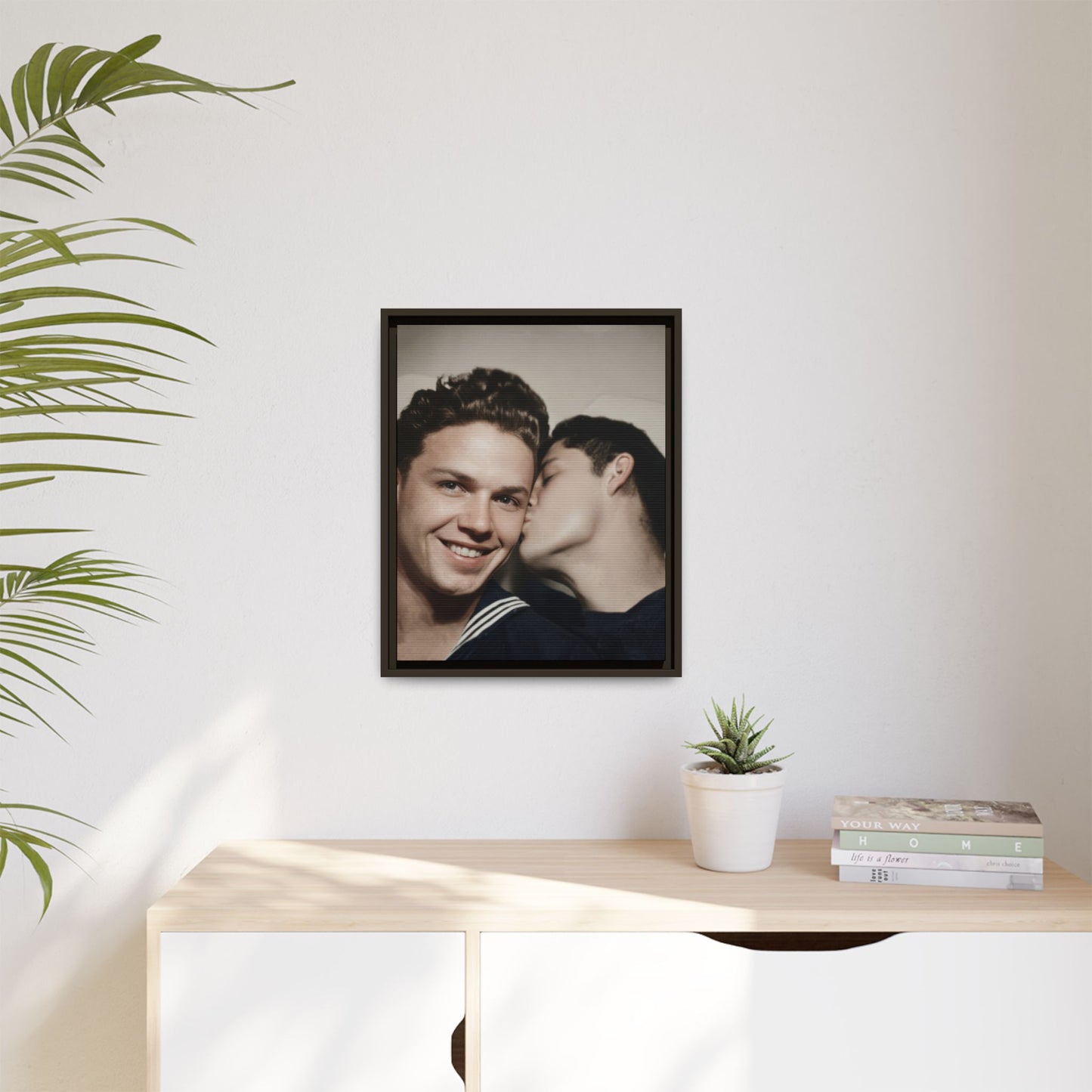 paire 035 | Framed Vintage Photo - Matte Canvas