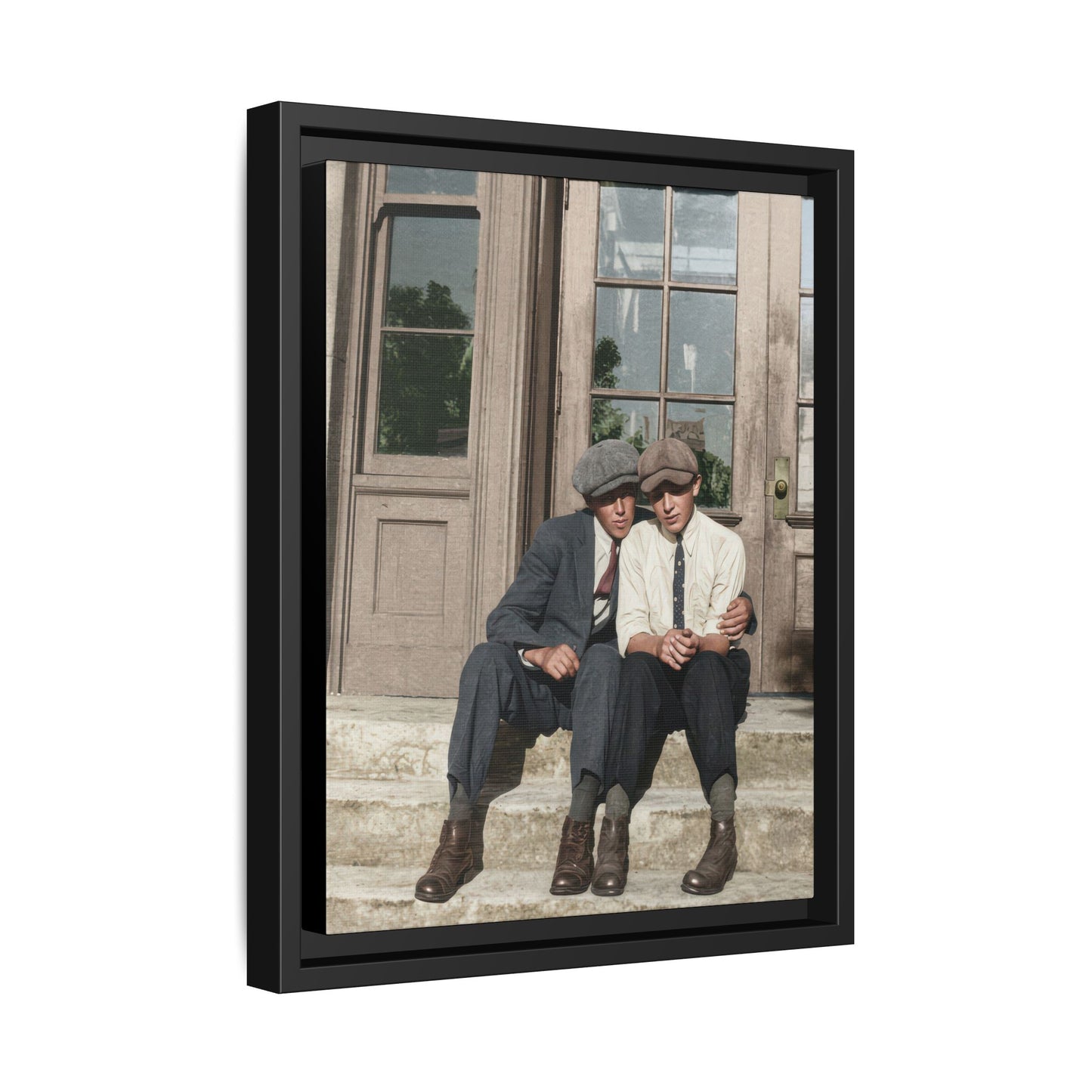 paire 057 | Framed Vintage Photo - Matte Canvas