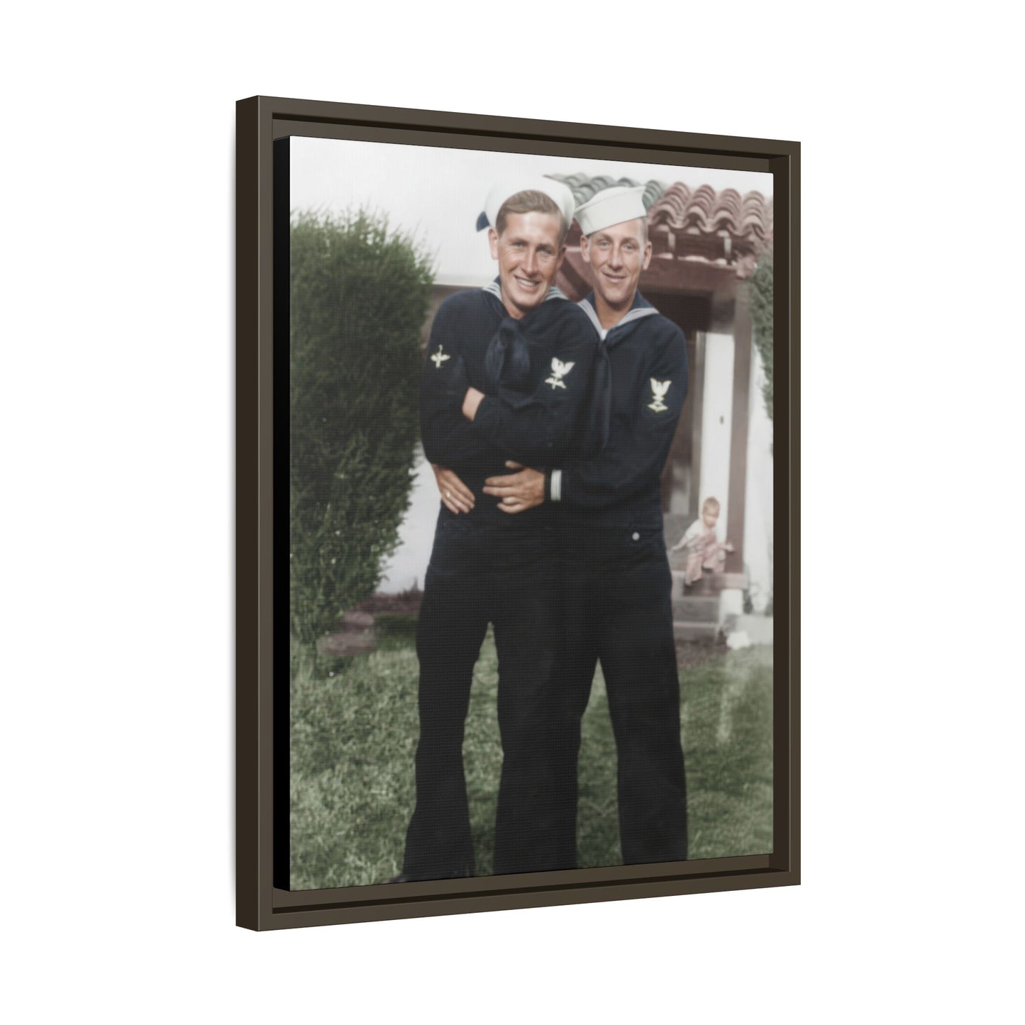 paire 025 | Framed Vintage Photo - Matte Canvas