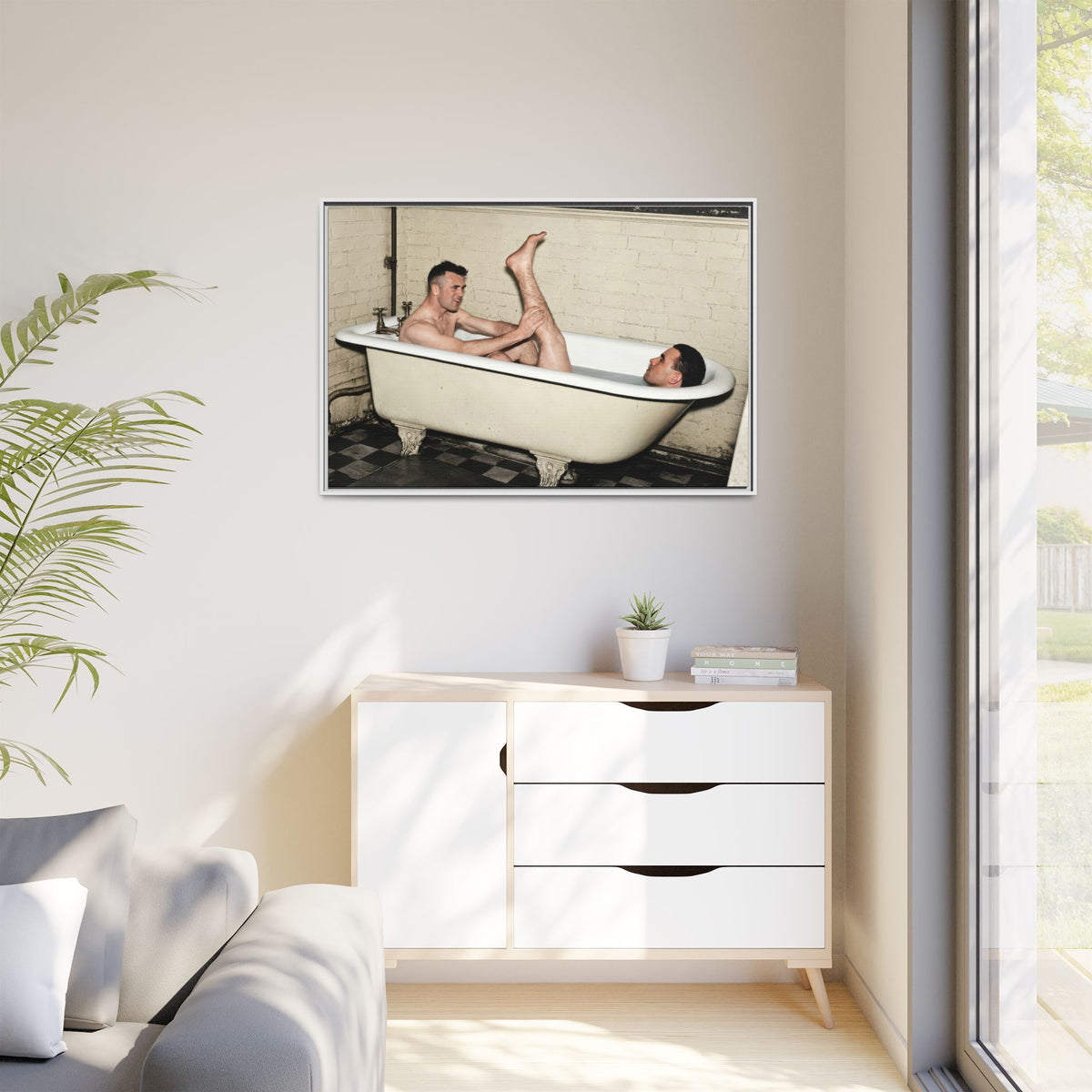 paire 162 | Framed Vintage Photo - Matte Canvas
