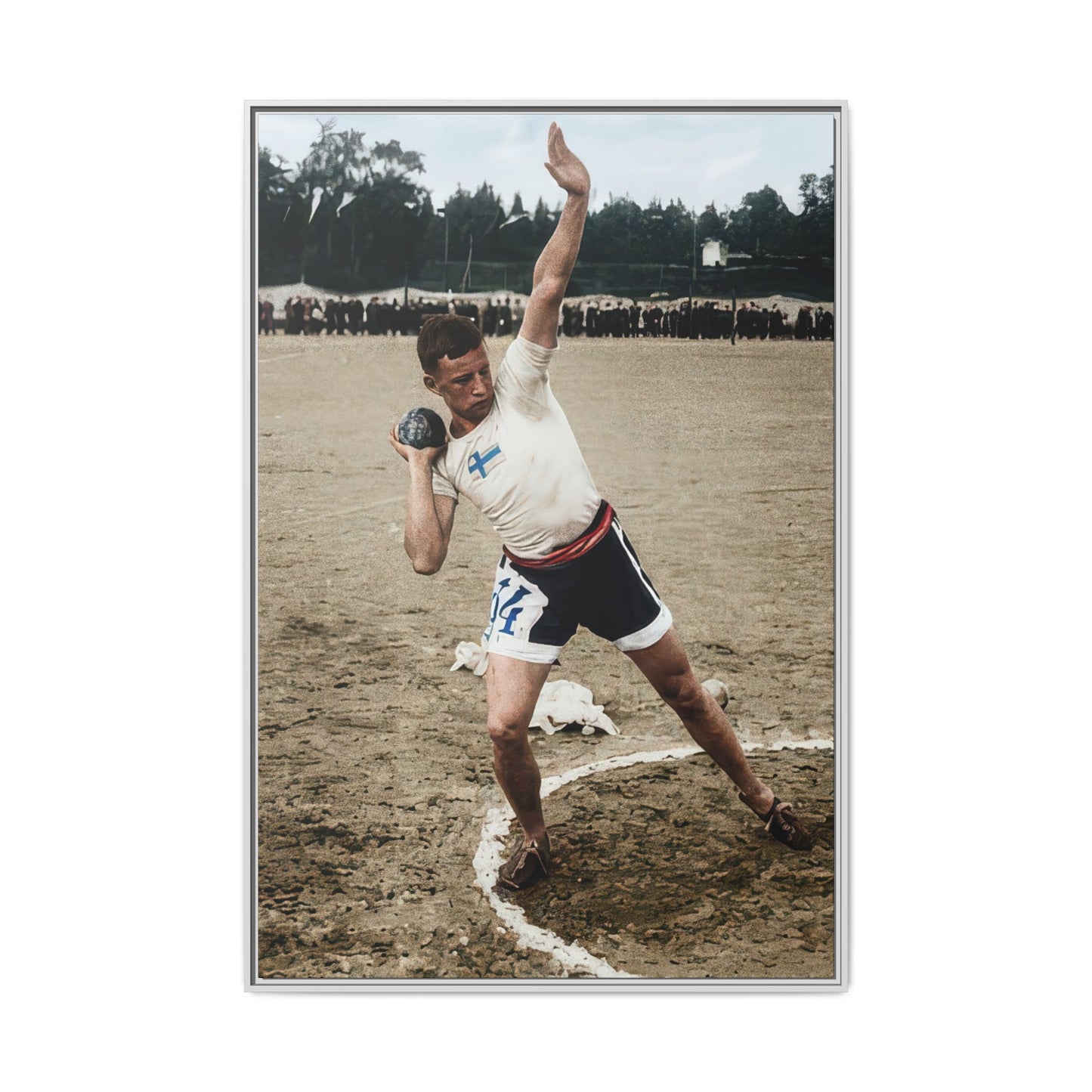 athlétisme 037 | Framed Vintage Photo - Matte Canvas