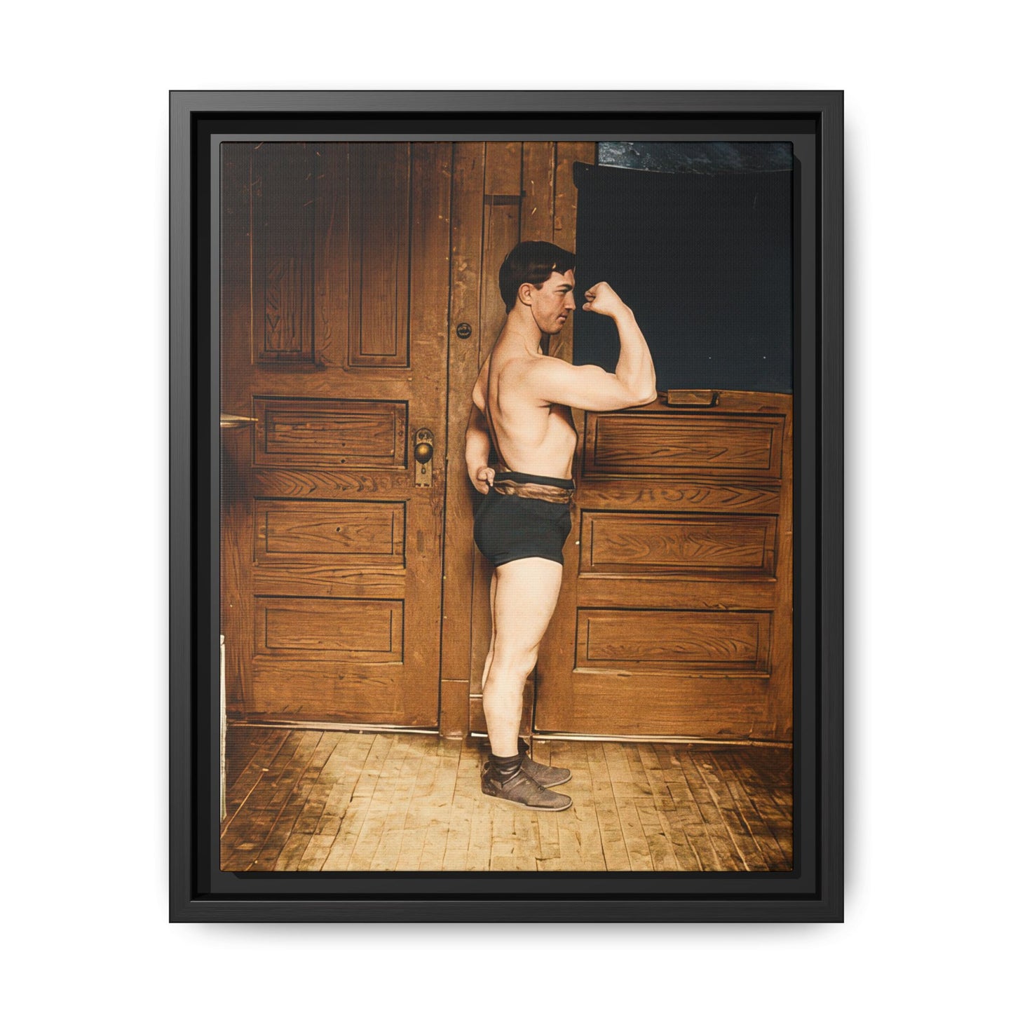 athlétisme 023 | Framed Vintage Photo - Matte Canvas