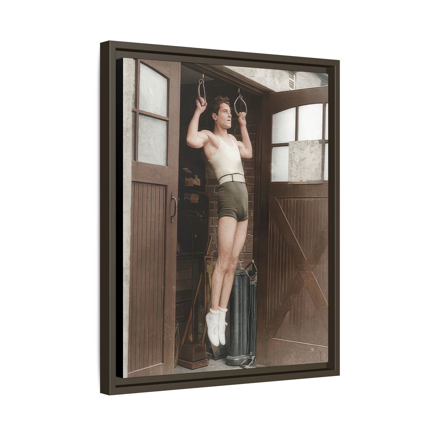 athlétisme 031 | Framed Vintage Photo - Matte Canvas