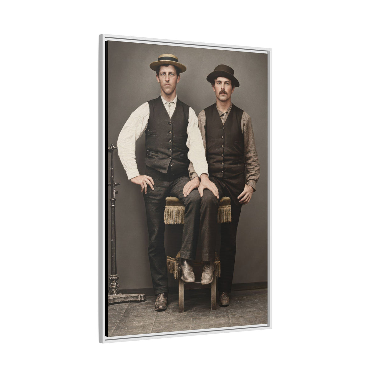 paire 163 | Framed Vintage Photo - Matte Canvas