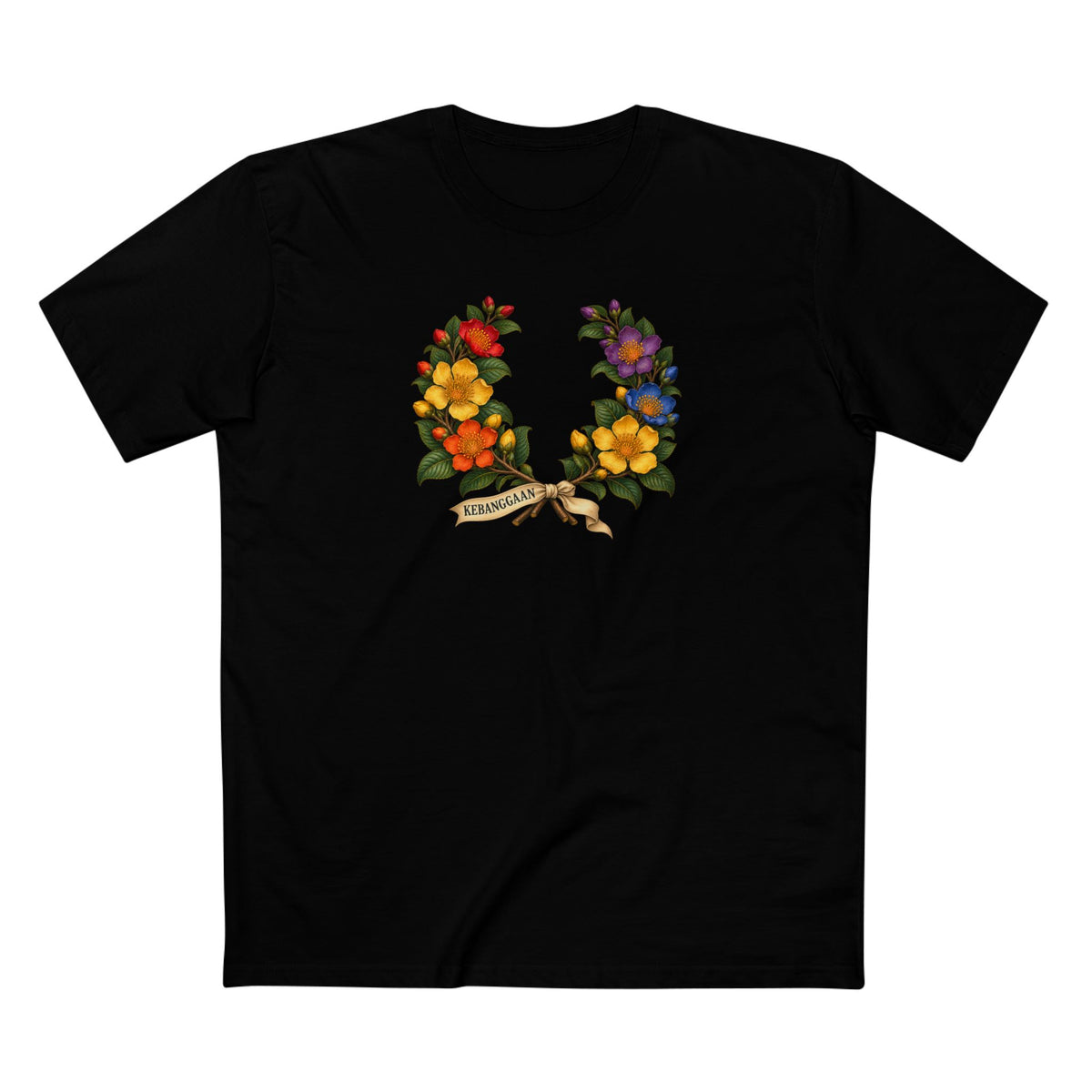 Bruneian Simpor Pride T-Shirt | KEBANGGAAN Laurel Wreath Tee