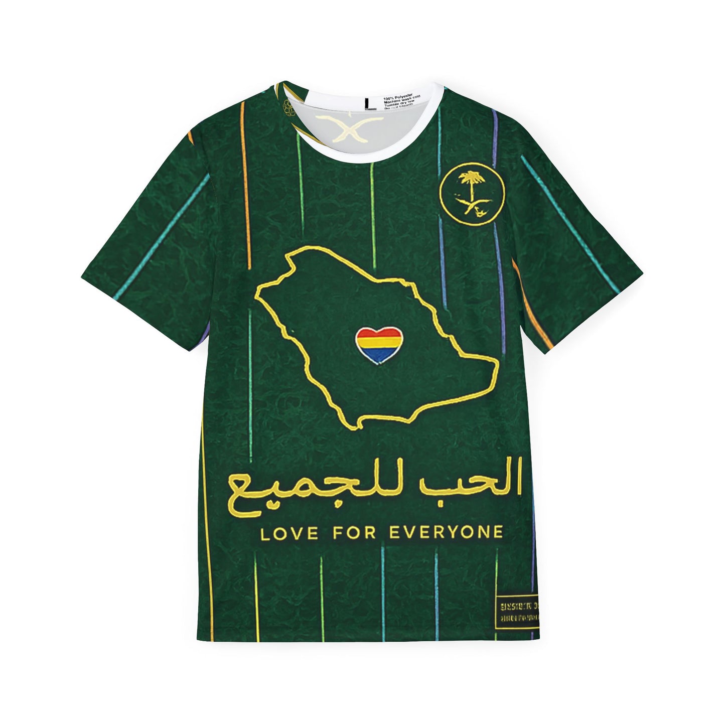 Saudi Pride Sports Jersey - "Love for Everyone" 65 Men's Athletic Tee
