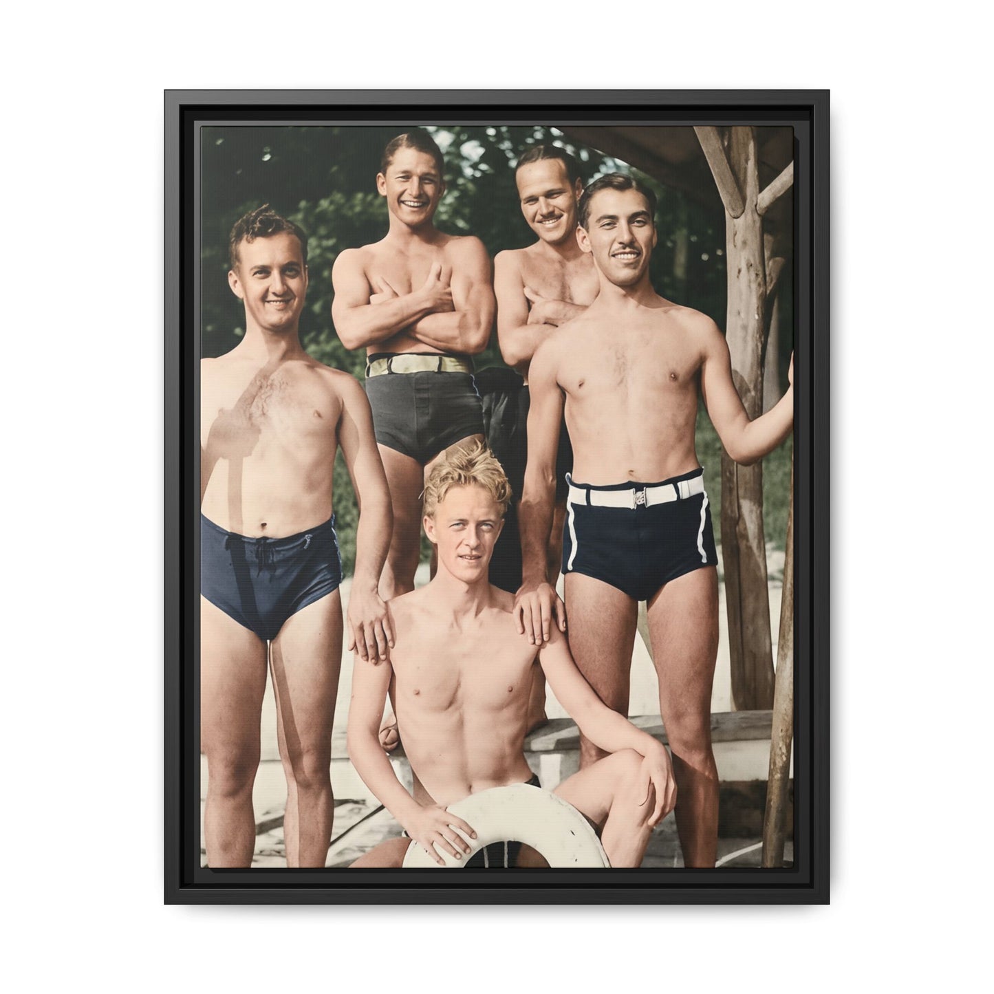 nager 041 | Framed Vintage Photo - Matte Canvas