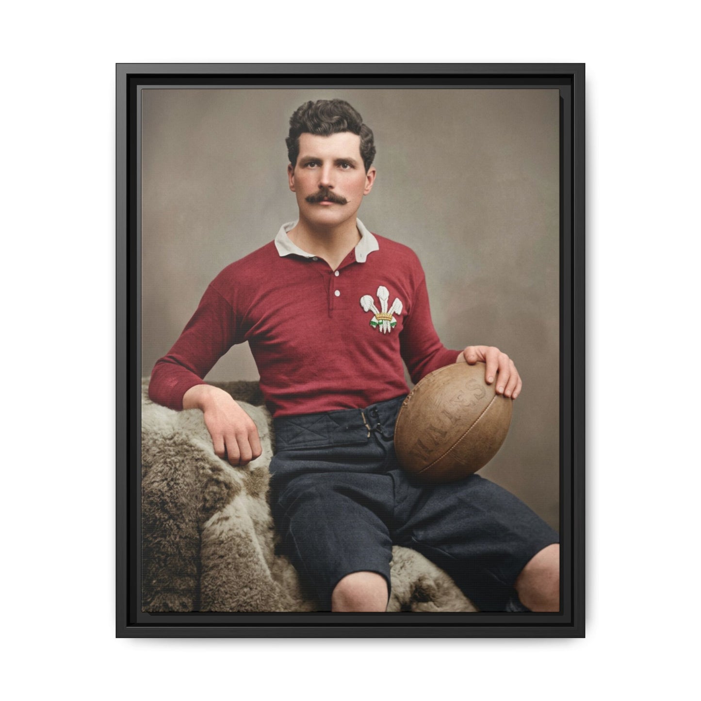 athlétisme 022 | Framed Vintage Photo - Matte Canvas